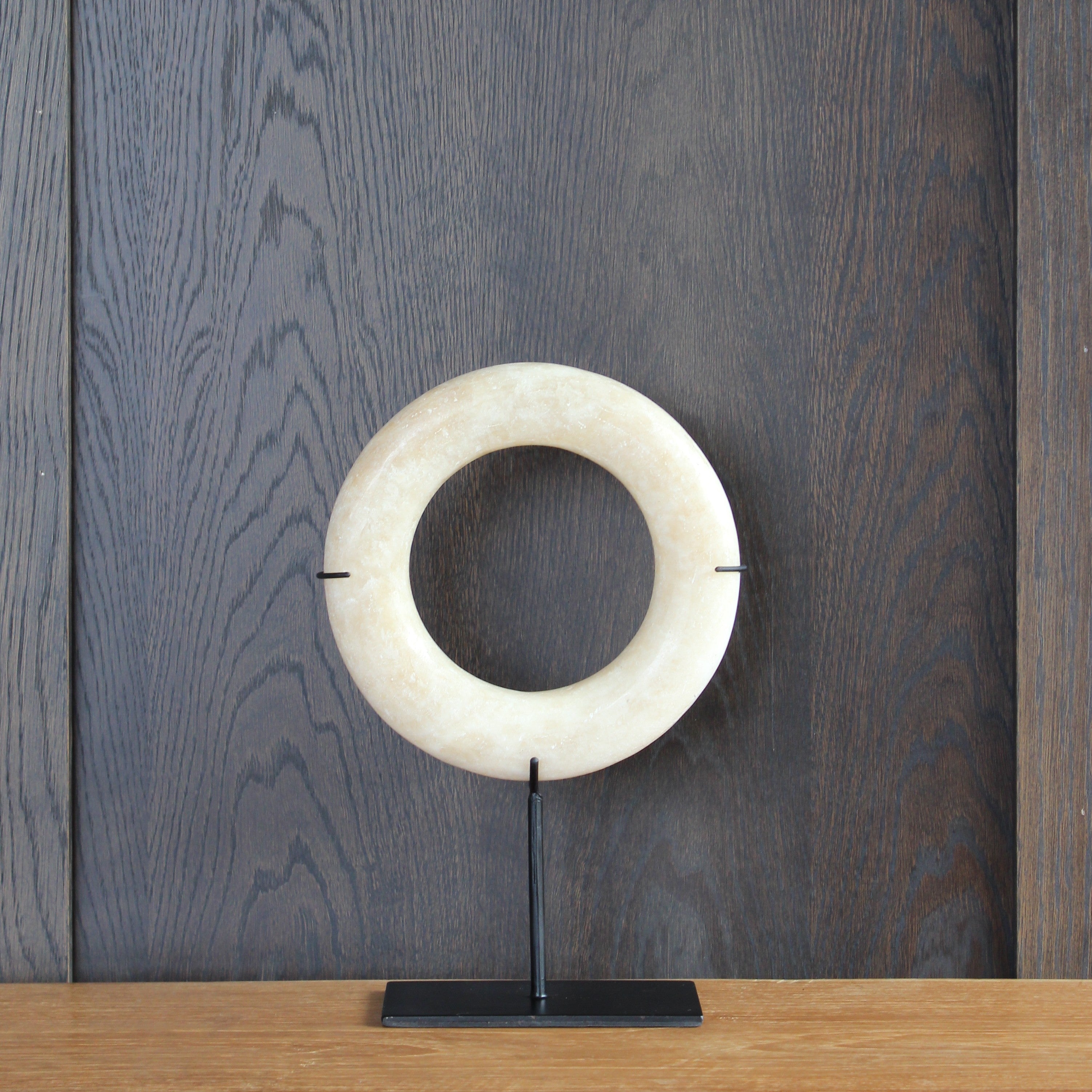 White Marble Eternity Bracelet On Stand - 3 Sizes