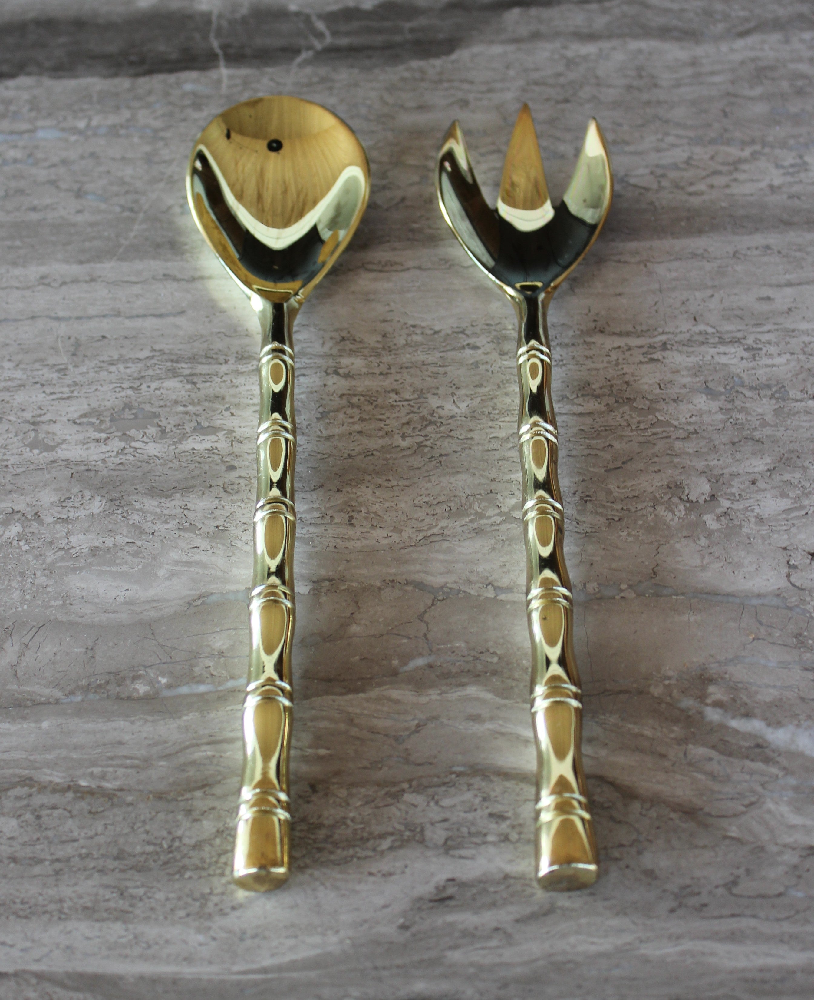 Brass Salad Servers