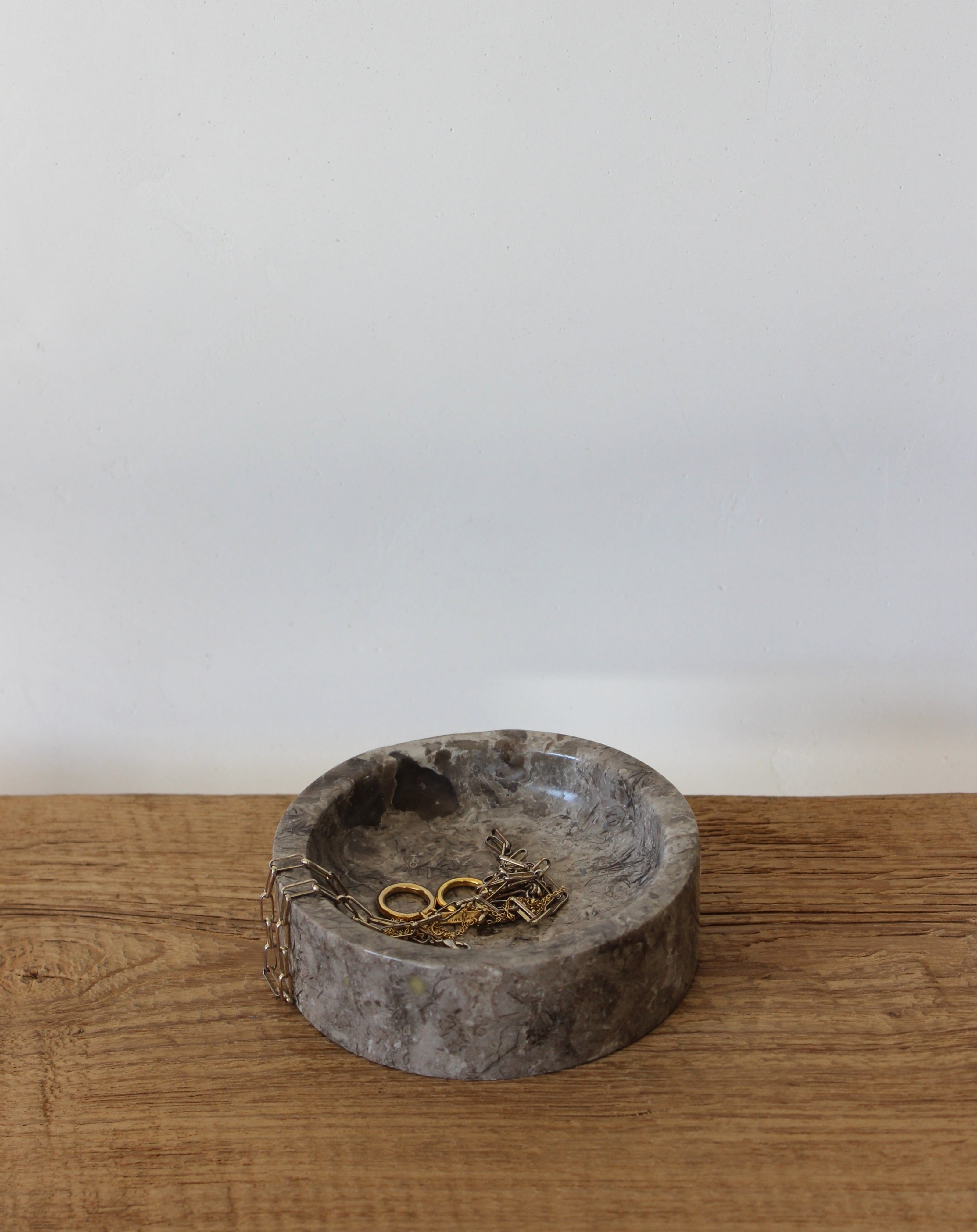 Onyx Soap or Trinket Dish Grey