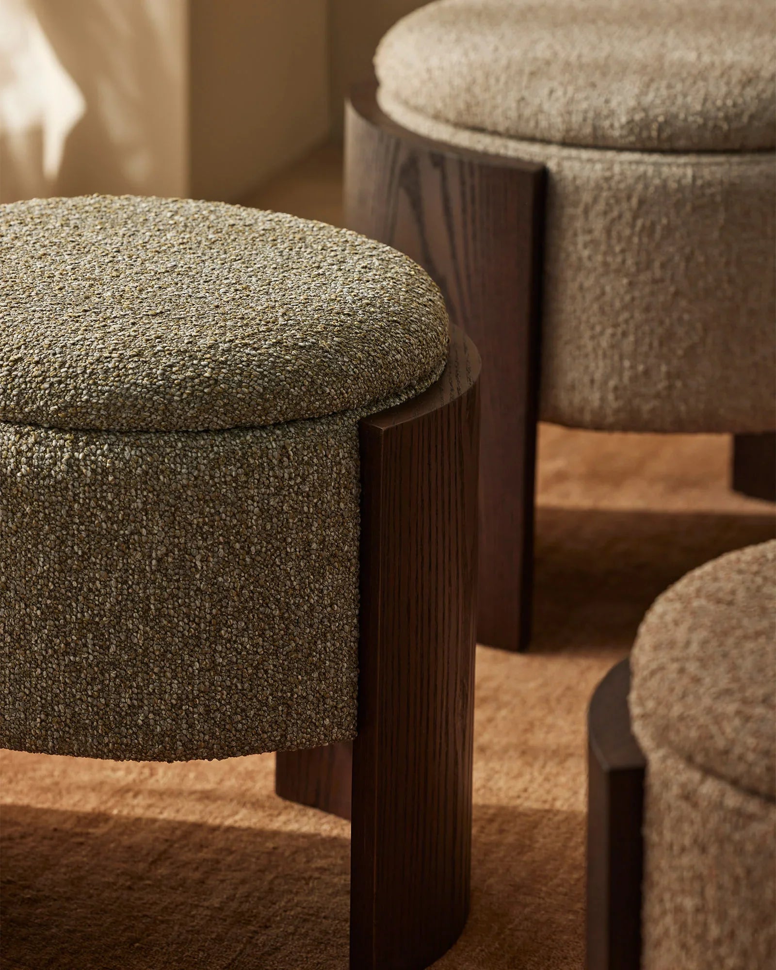 Norcia Ottoman in Moss
