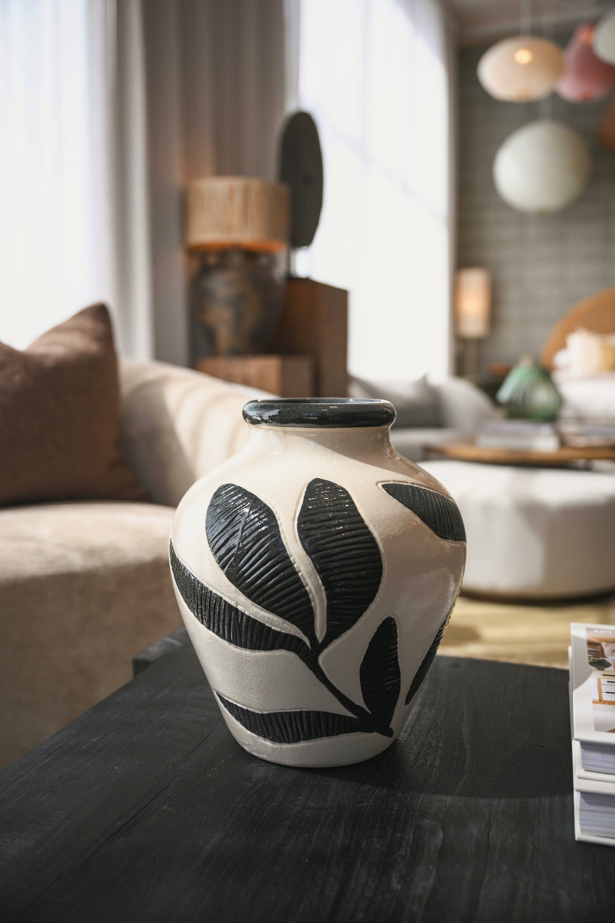 Noir Botanical Vase