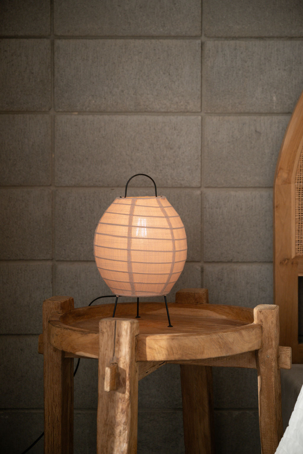 Cocoon Table Lamp — Warm Beige