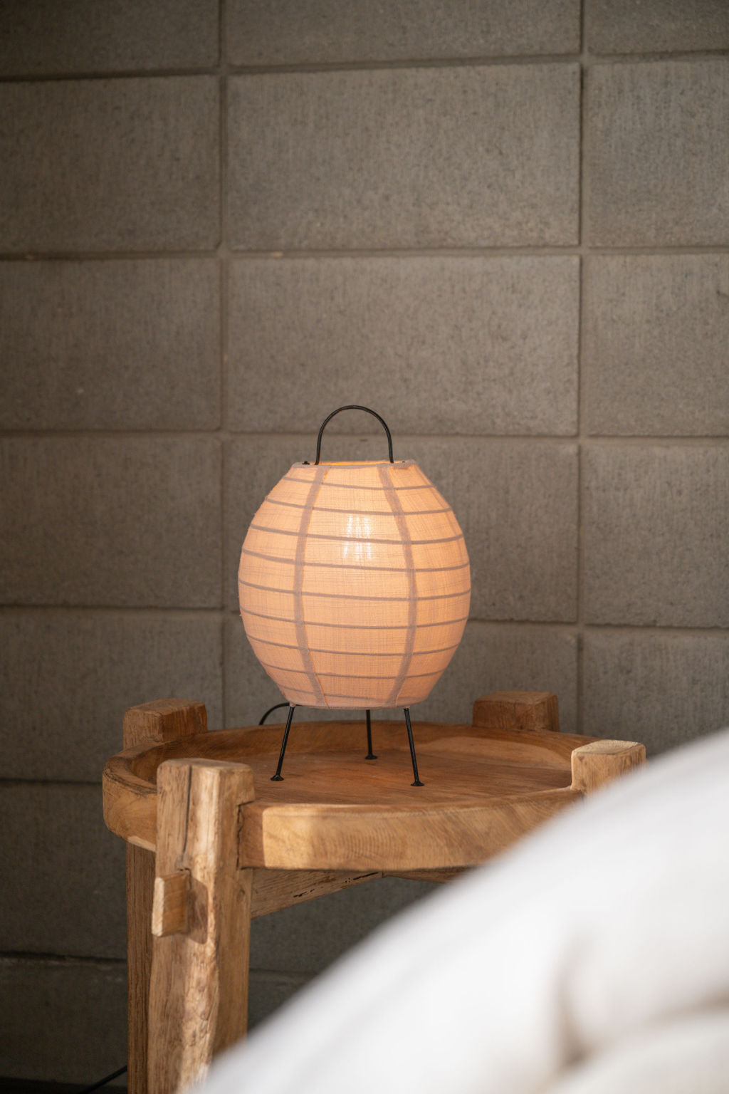 Cocoon Table Lamp — Warm Beige