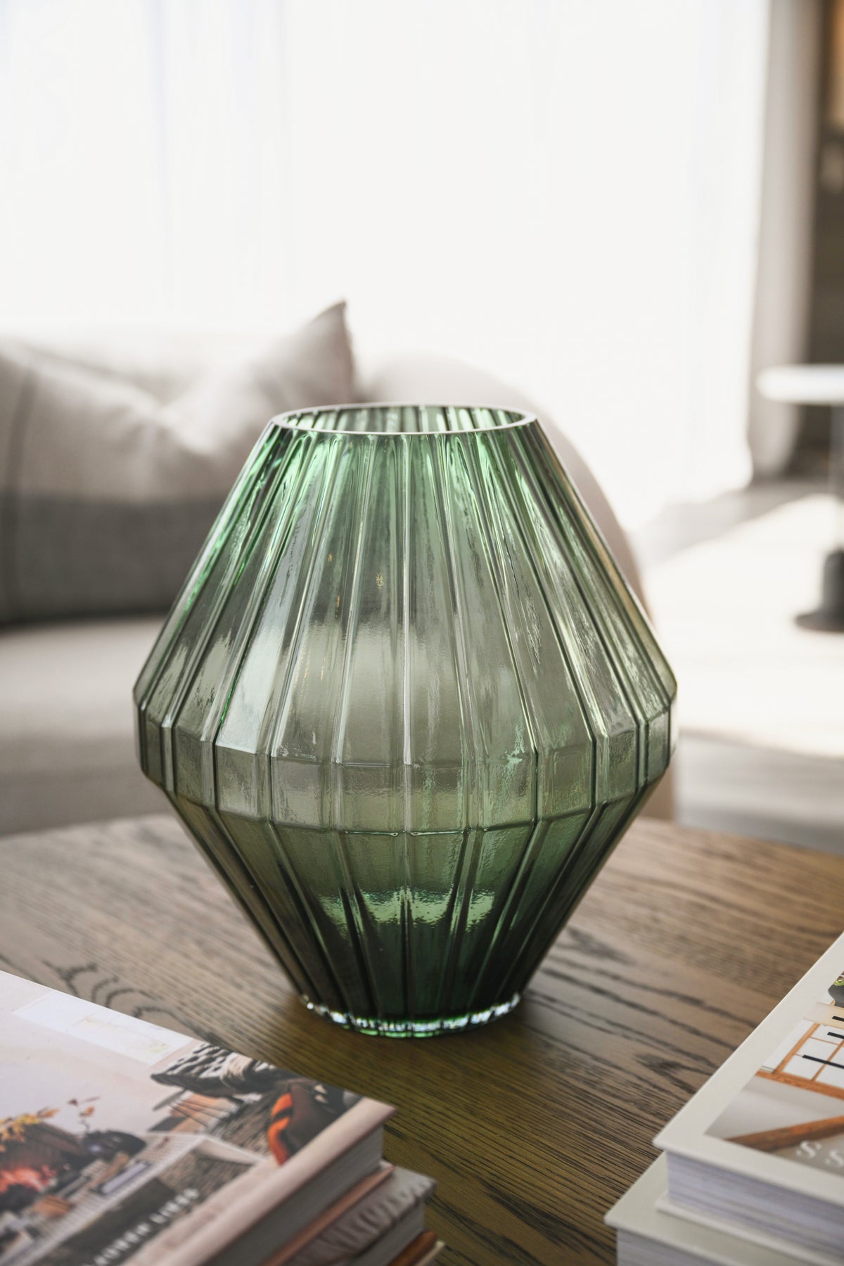 Zara Sage Glass Vase
