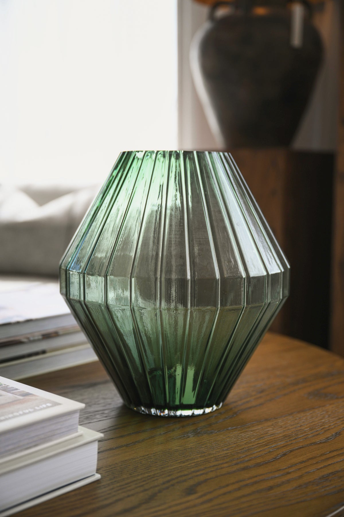 Zara Sage Glass Vase