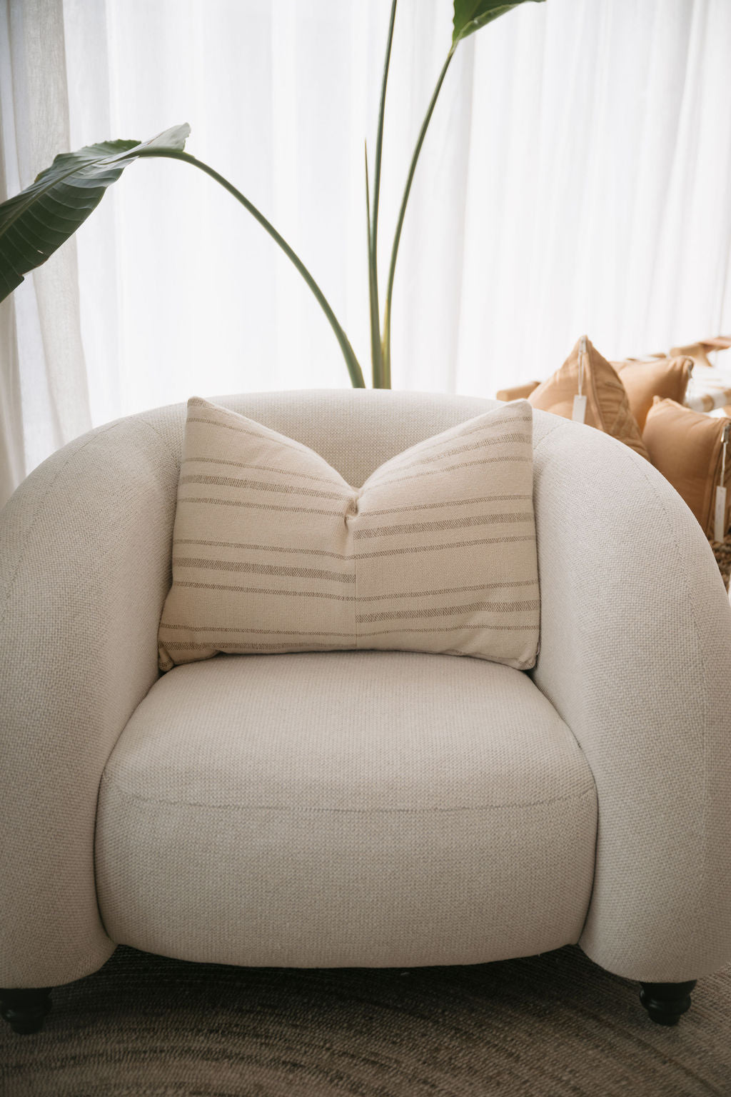 Duke Cushion in Ecru