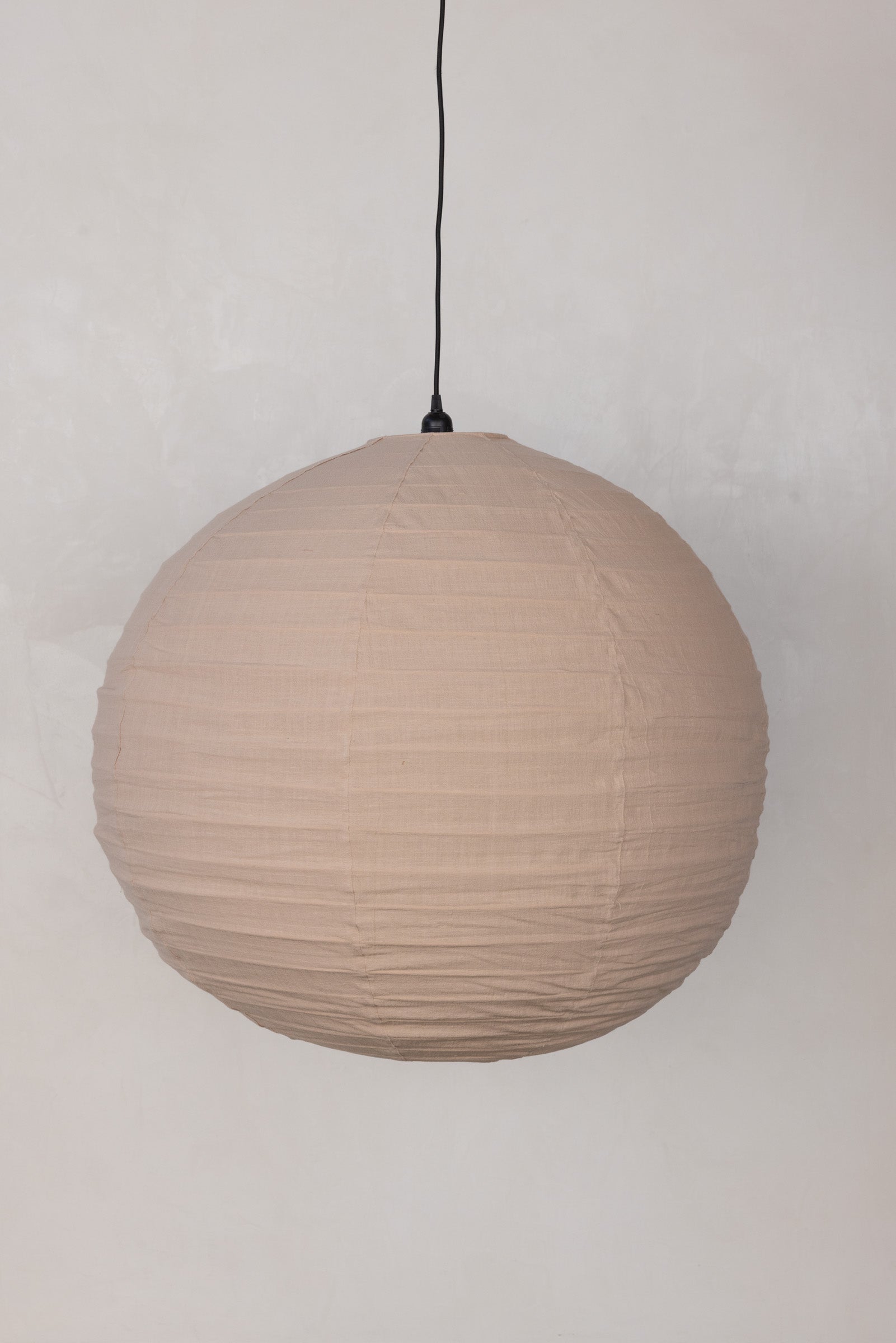Round 80cm Lantern — Warm Beige