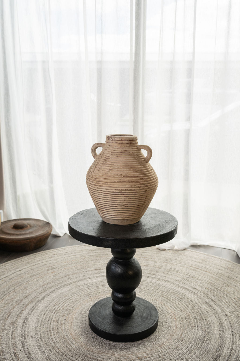 Ribbed Artisan Pot