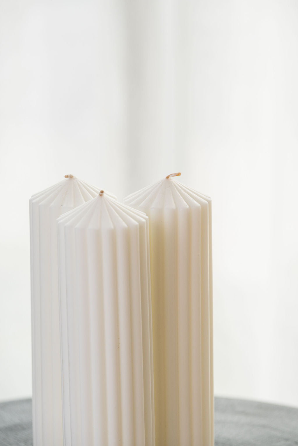Grooved Pillar Candle