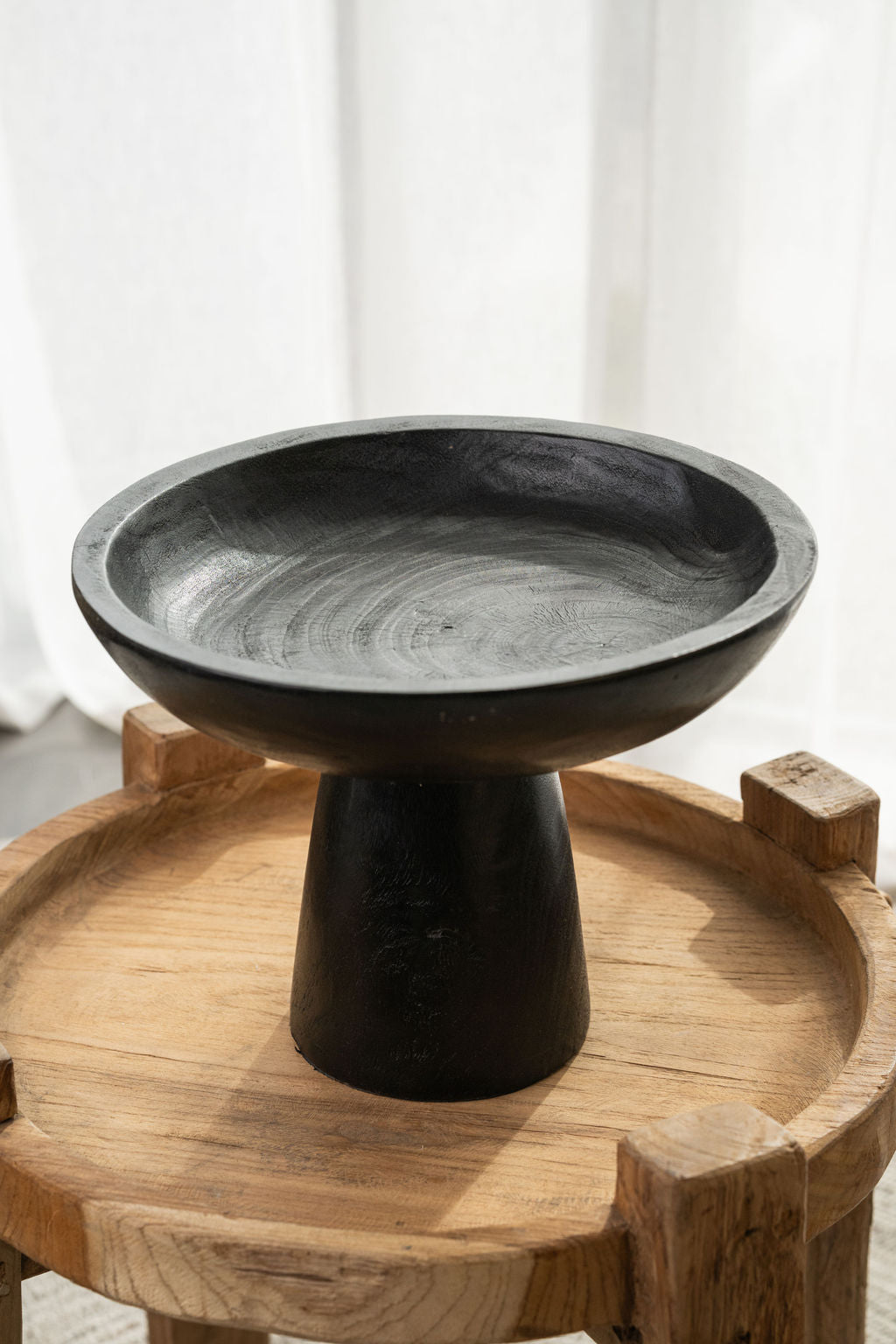 Dulang Pedestal Bowl Black