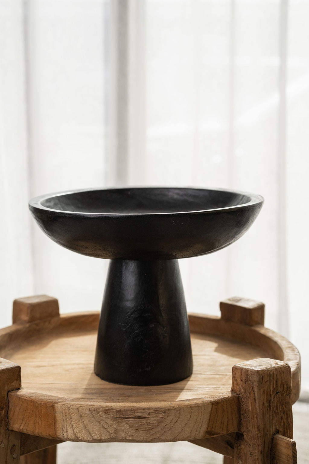 Dulang Pedestal Bowl Black