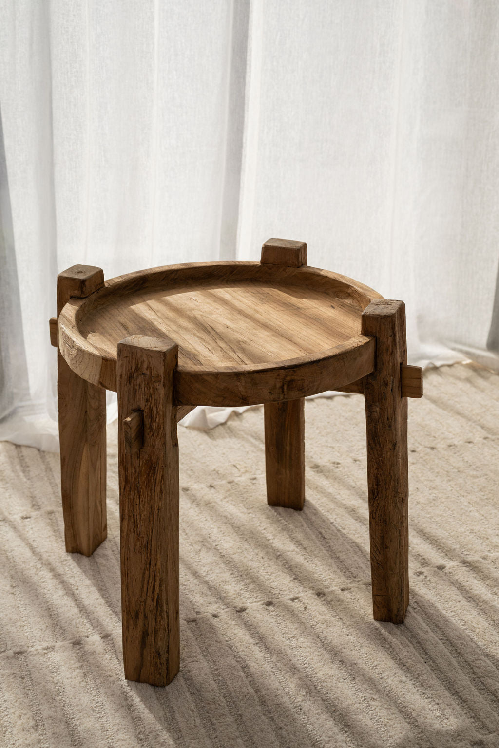 Rumi Reclaimed Teak Side Table - Natural