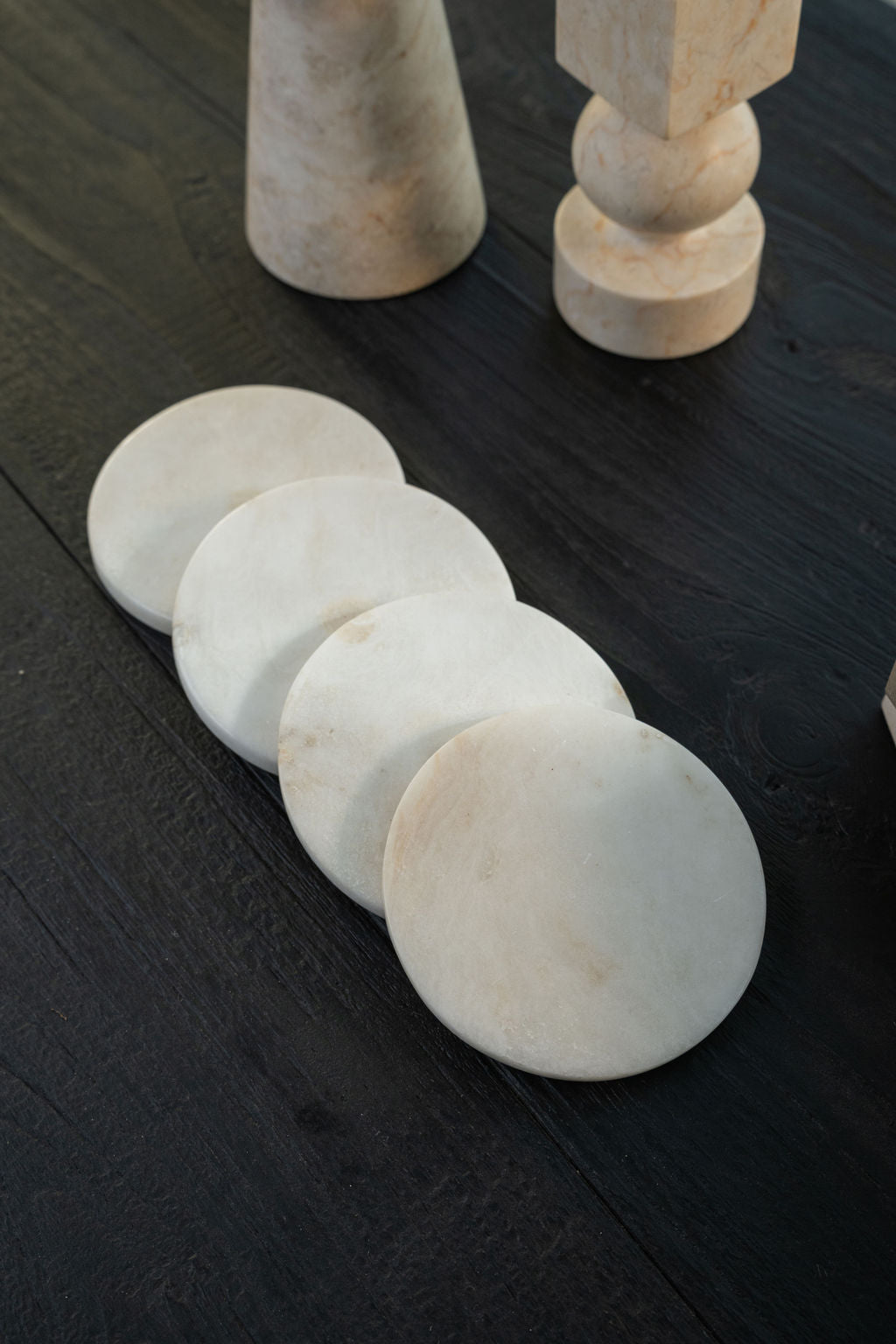 White Onyx Coasters