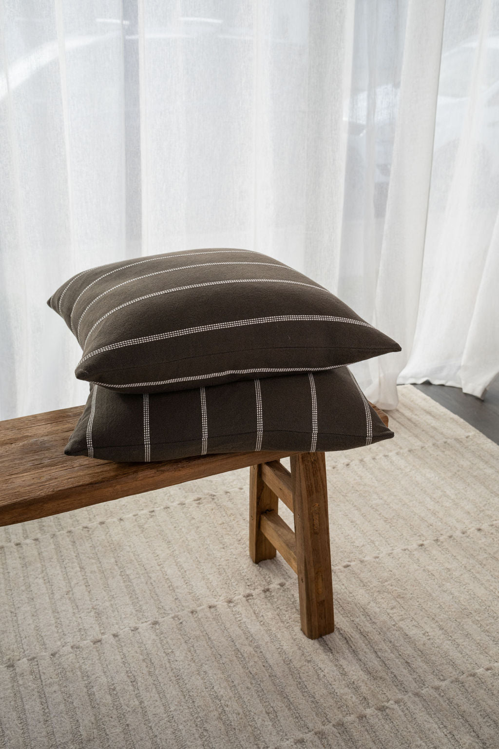 Juno Cushion in Thyme