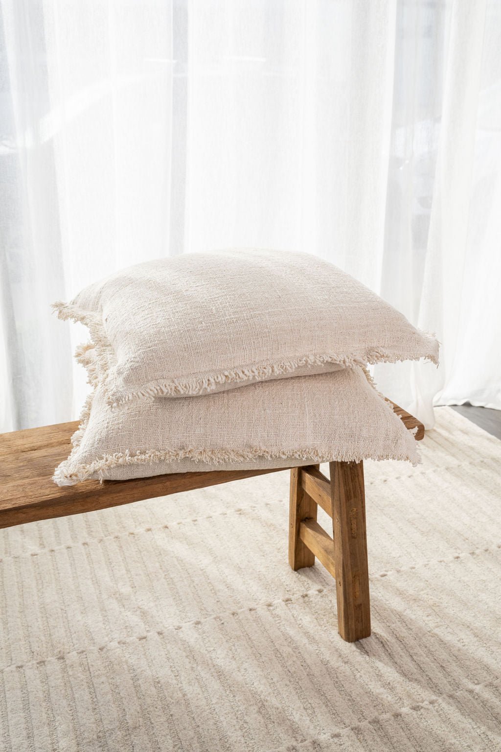 Oak Fringe Cushion