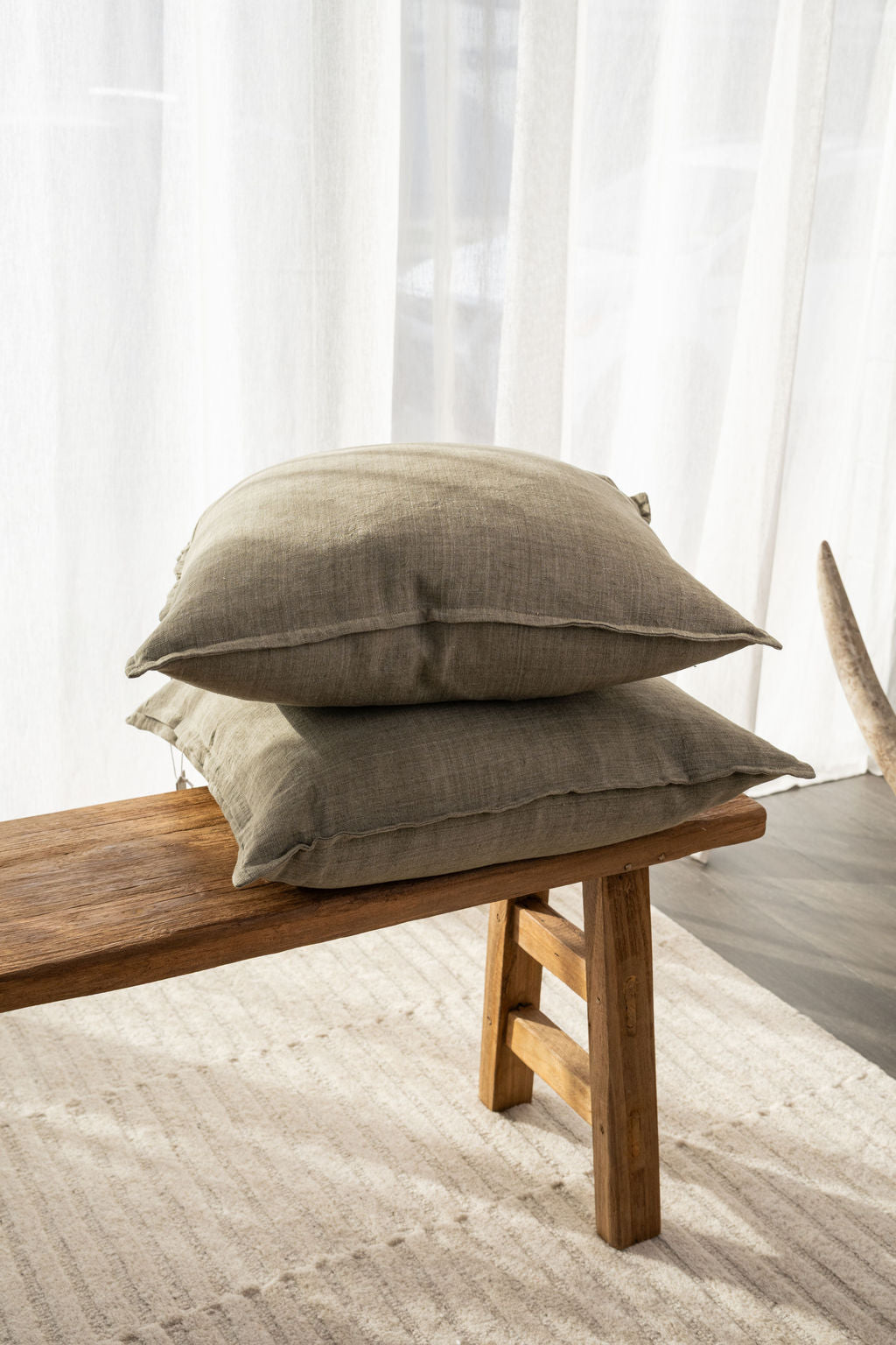Cassia Cushion in Greige