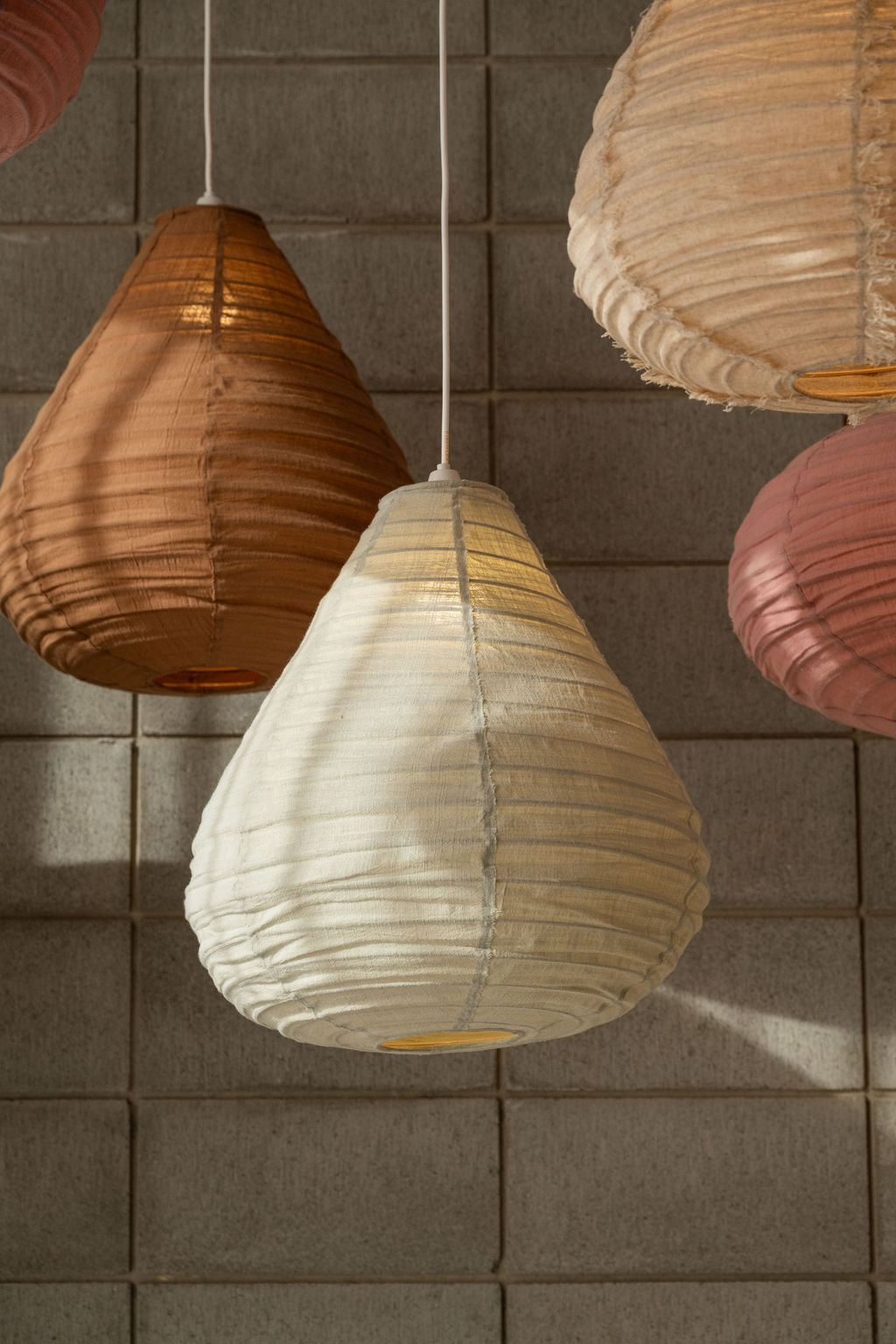 Tear Drop Lantern — Warm Beige