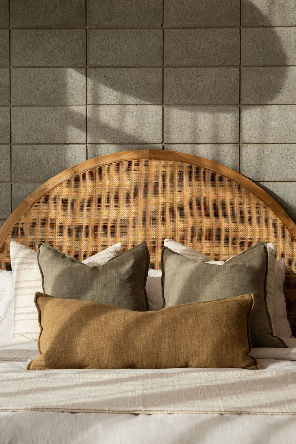 Flaxmill Lodge Long Cushion in Fenugreek