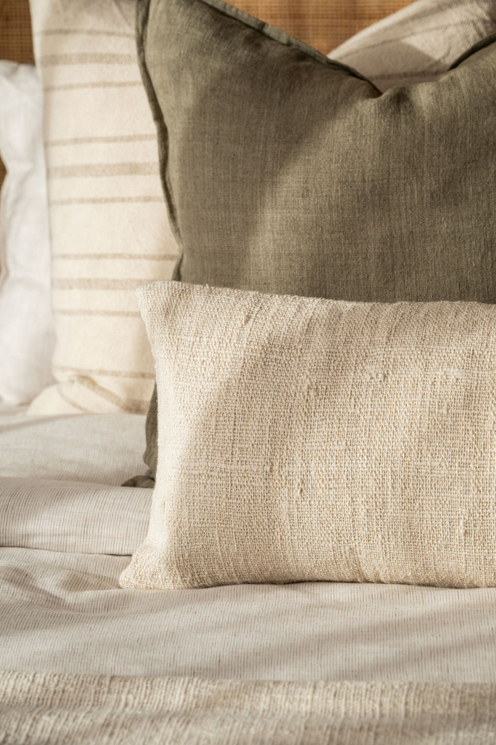 Alpine Lodge Lumbar Cushion in Cloud