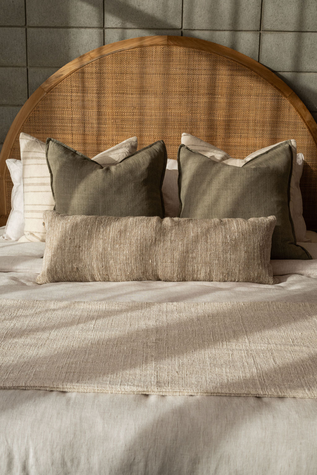 Alpine Lodge Lumbar Cushion in Sand