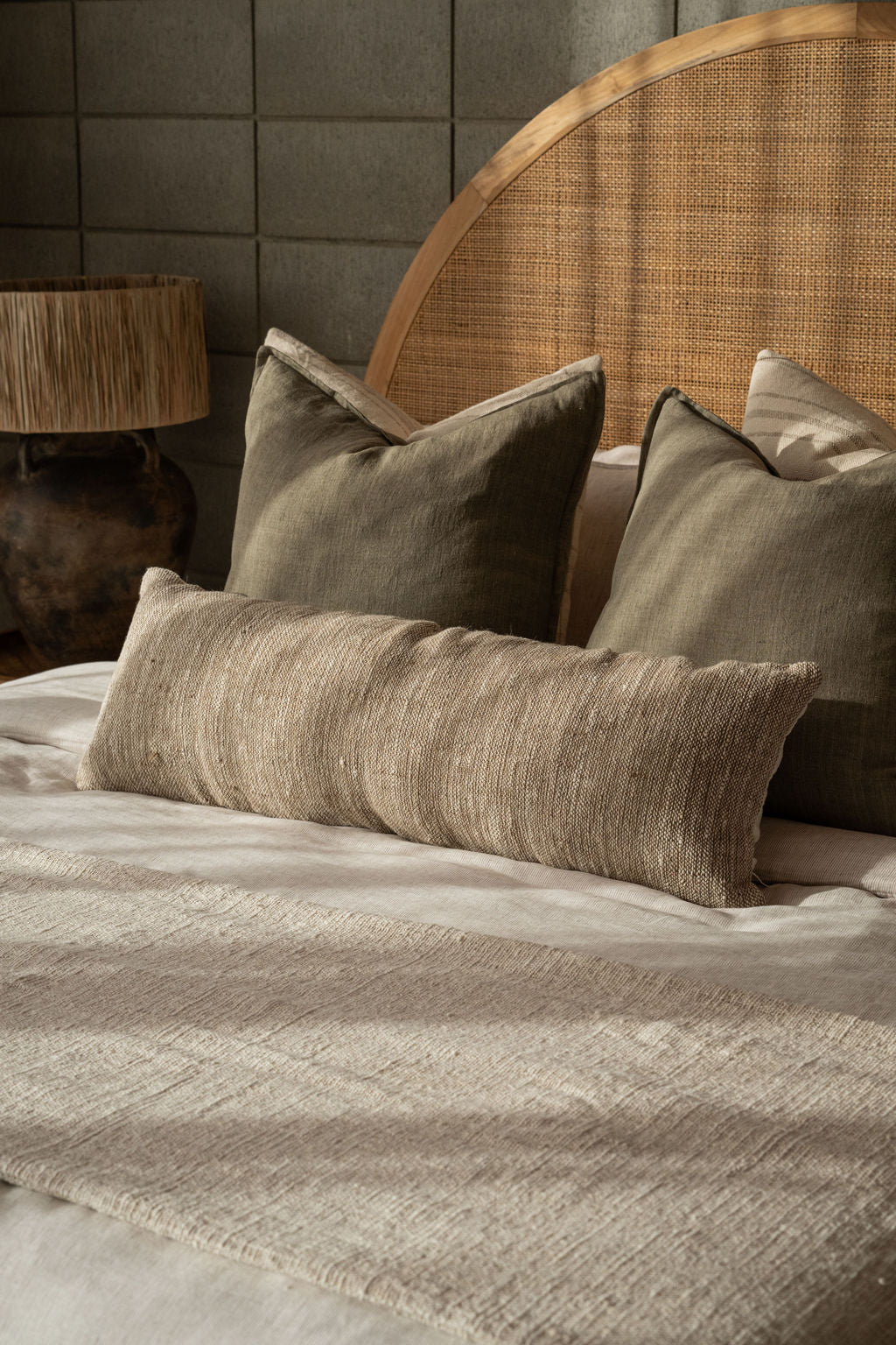 Alpine Lodge Lumbar Cushion in Sand