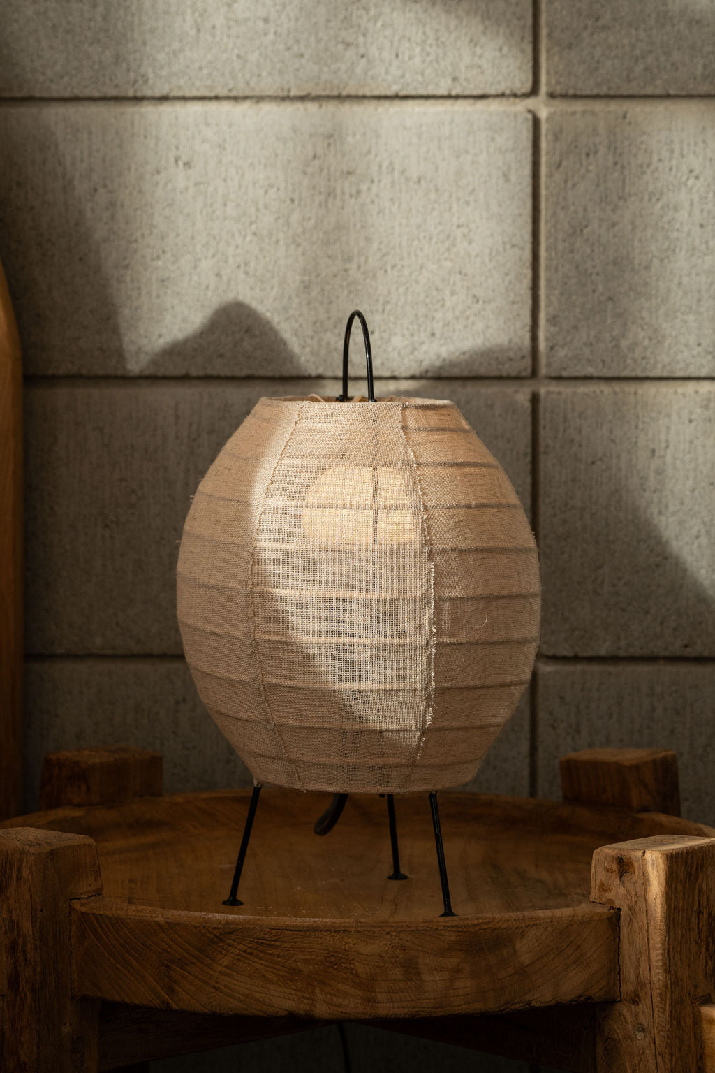 Cocoon Table Lamp — Natural Linen