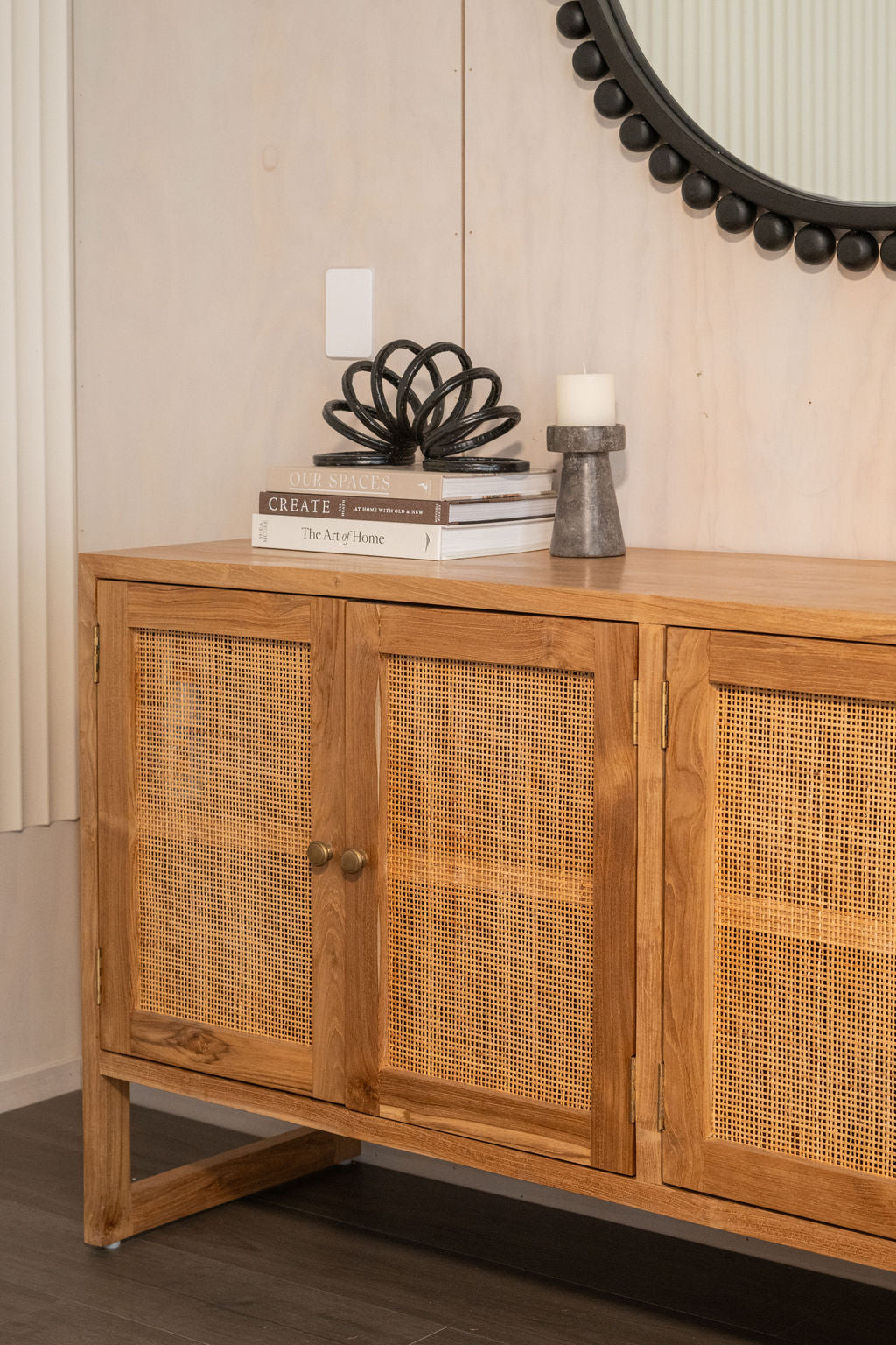 Sana Rattan Weave Cabinet 160cm