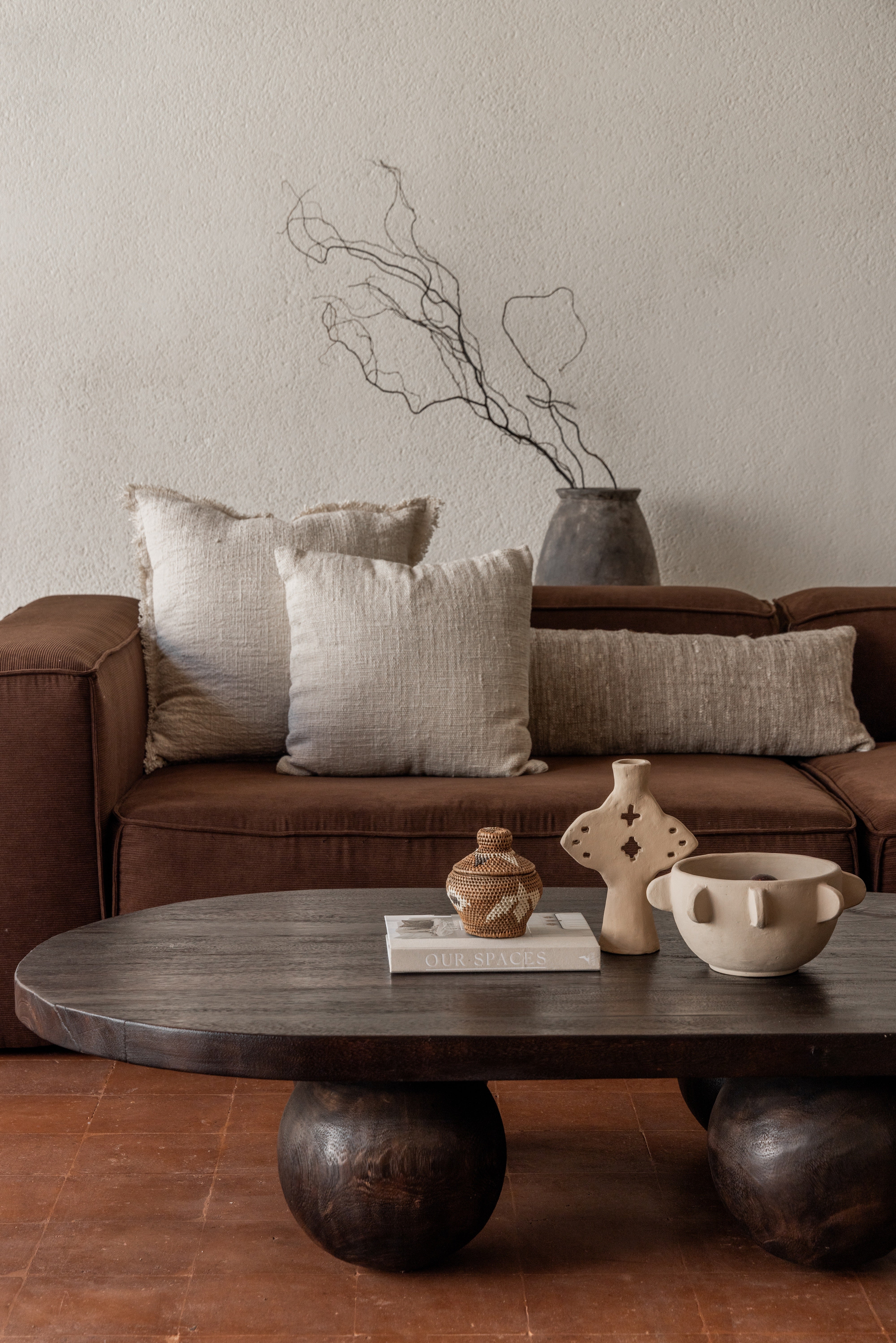 Oak Fringe Cushion Cover