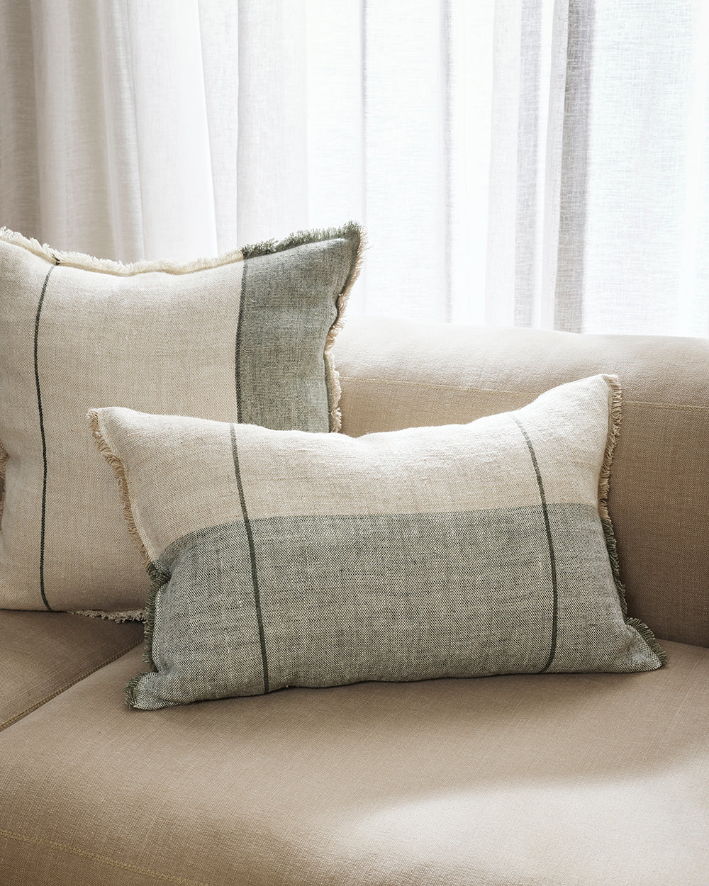 Oliver Cushion in Sage