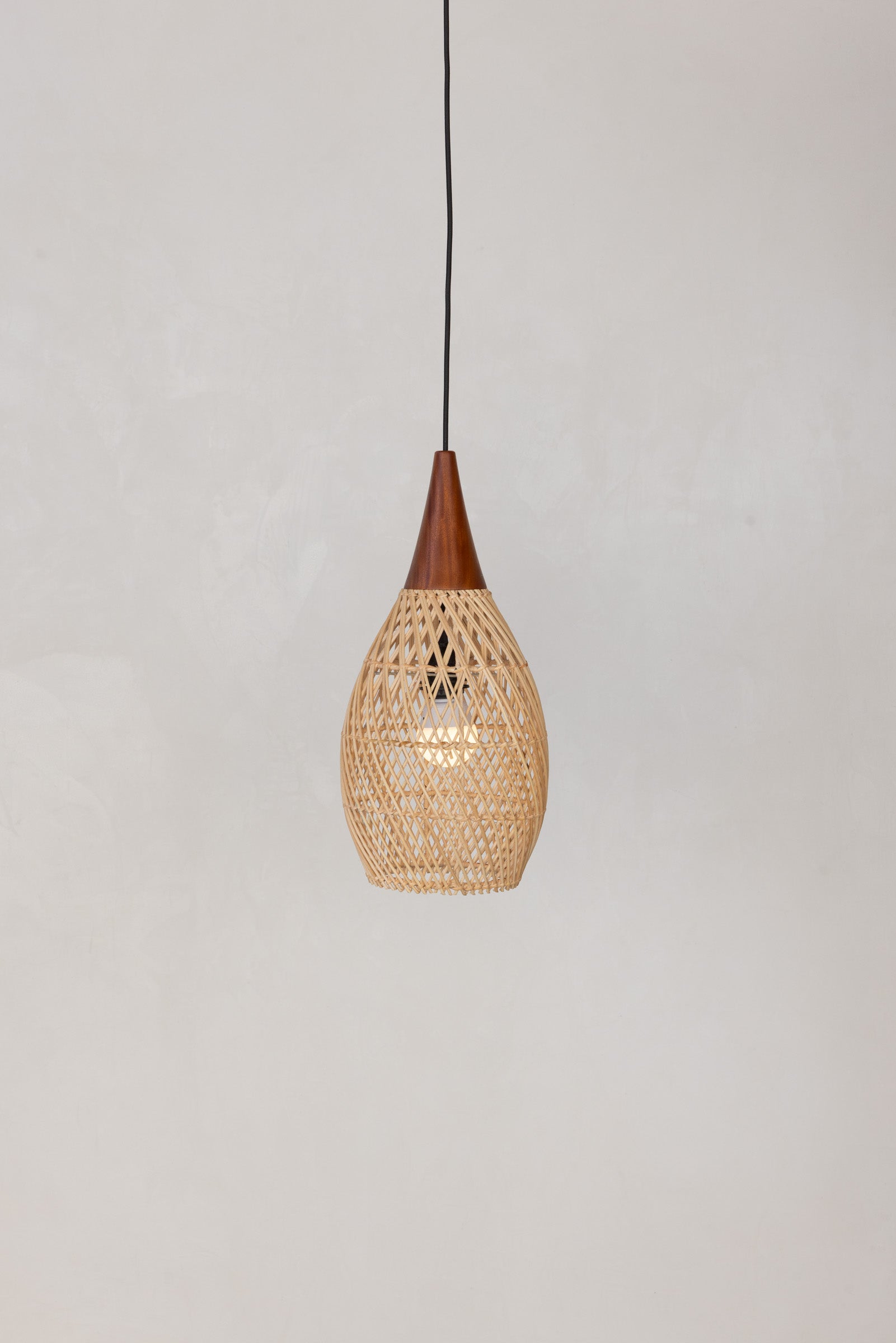 Weave Slender Pendant — Natural