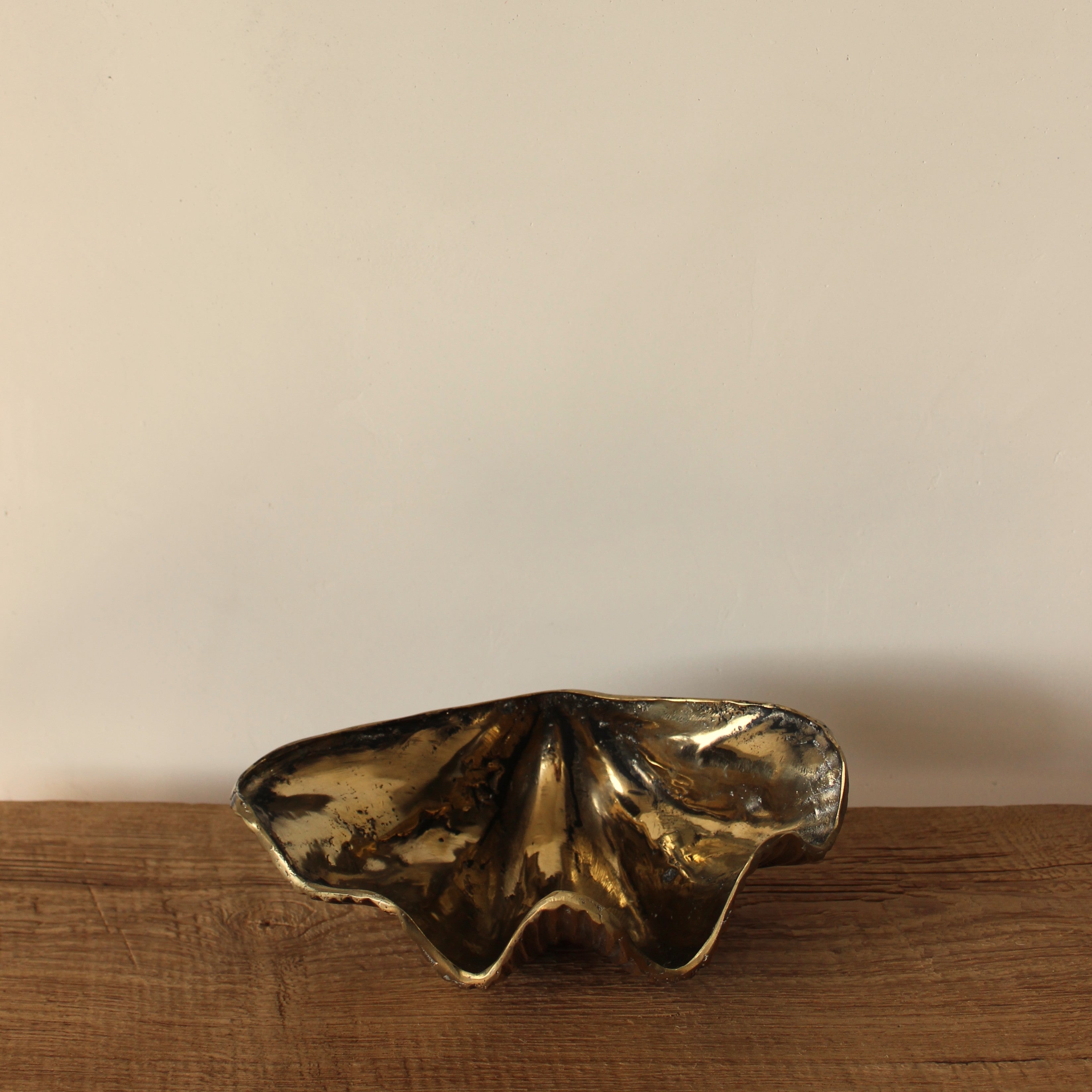 Brass Clamshell Bowl