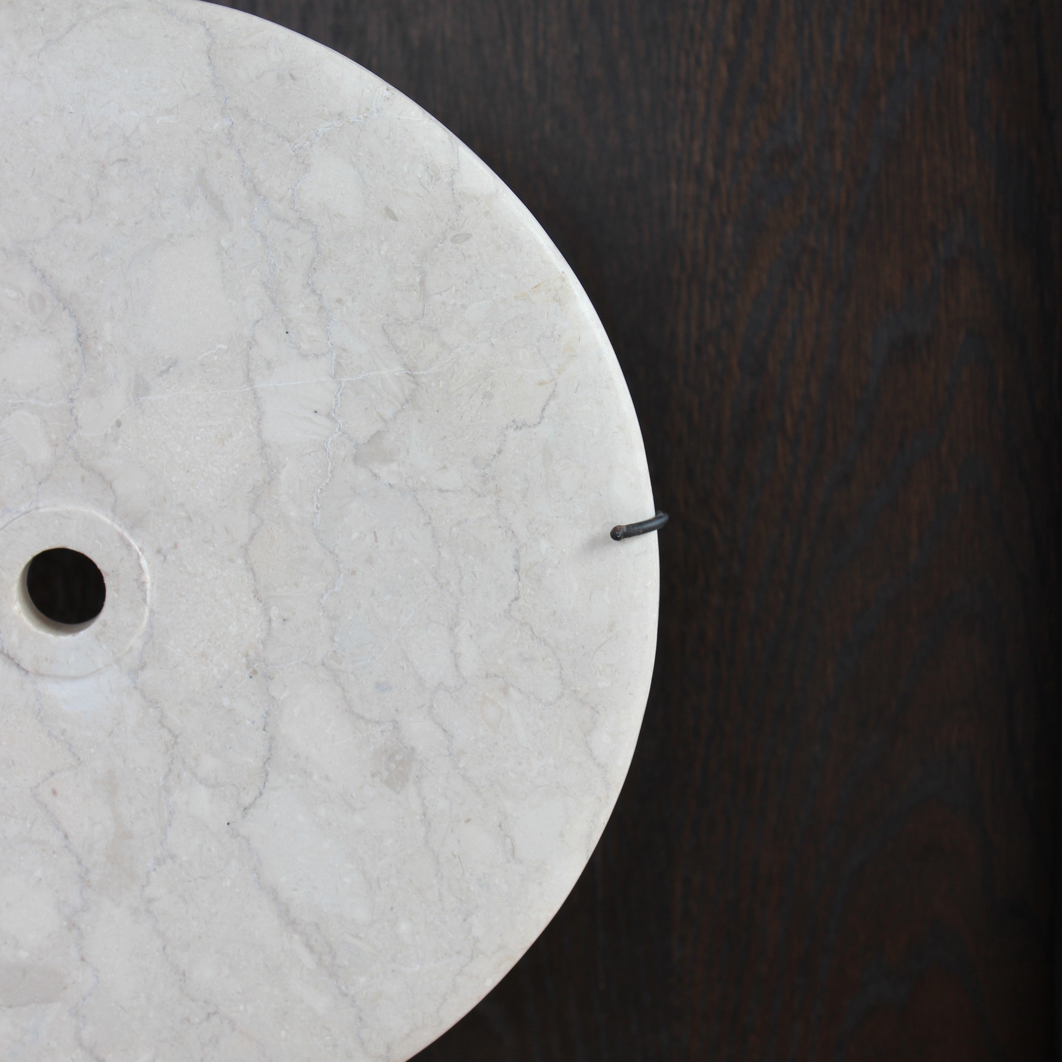 White Marble Eternity Stone On Stand