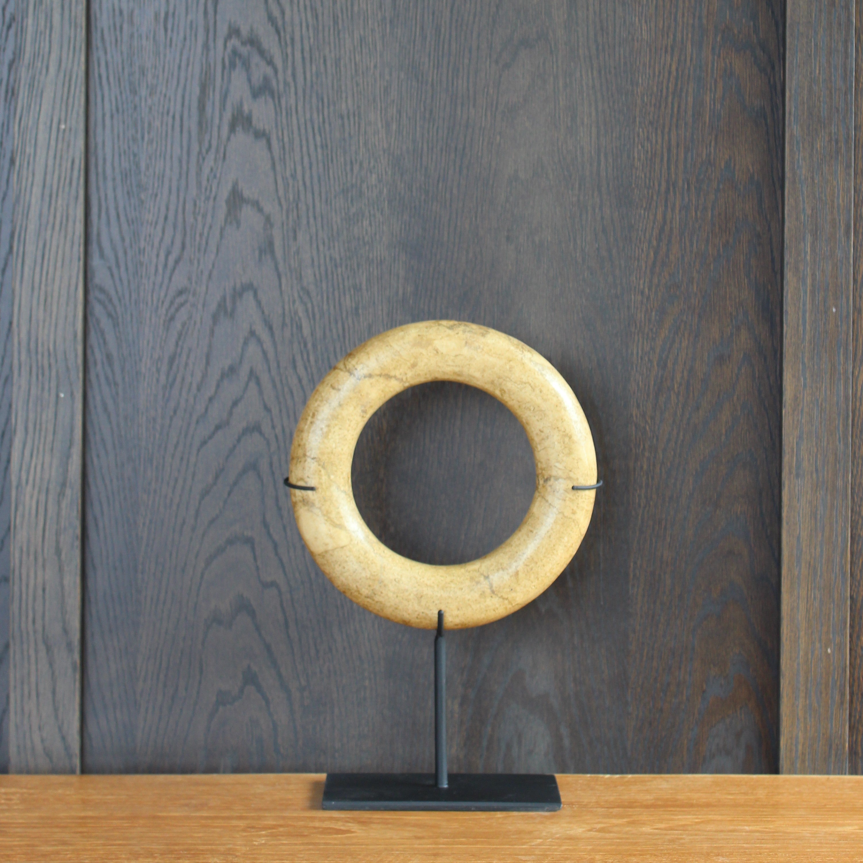 Tan Stone Eternity Bracelet On Stand - 3 Sizes