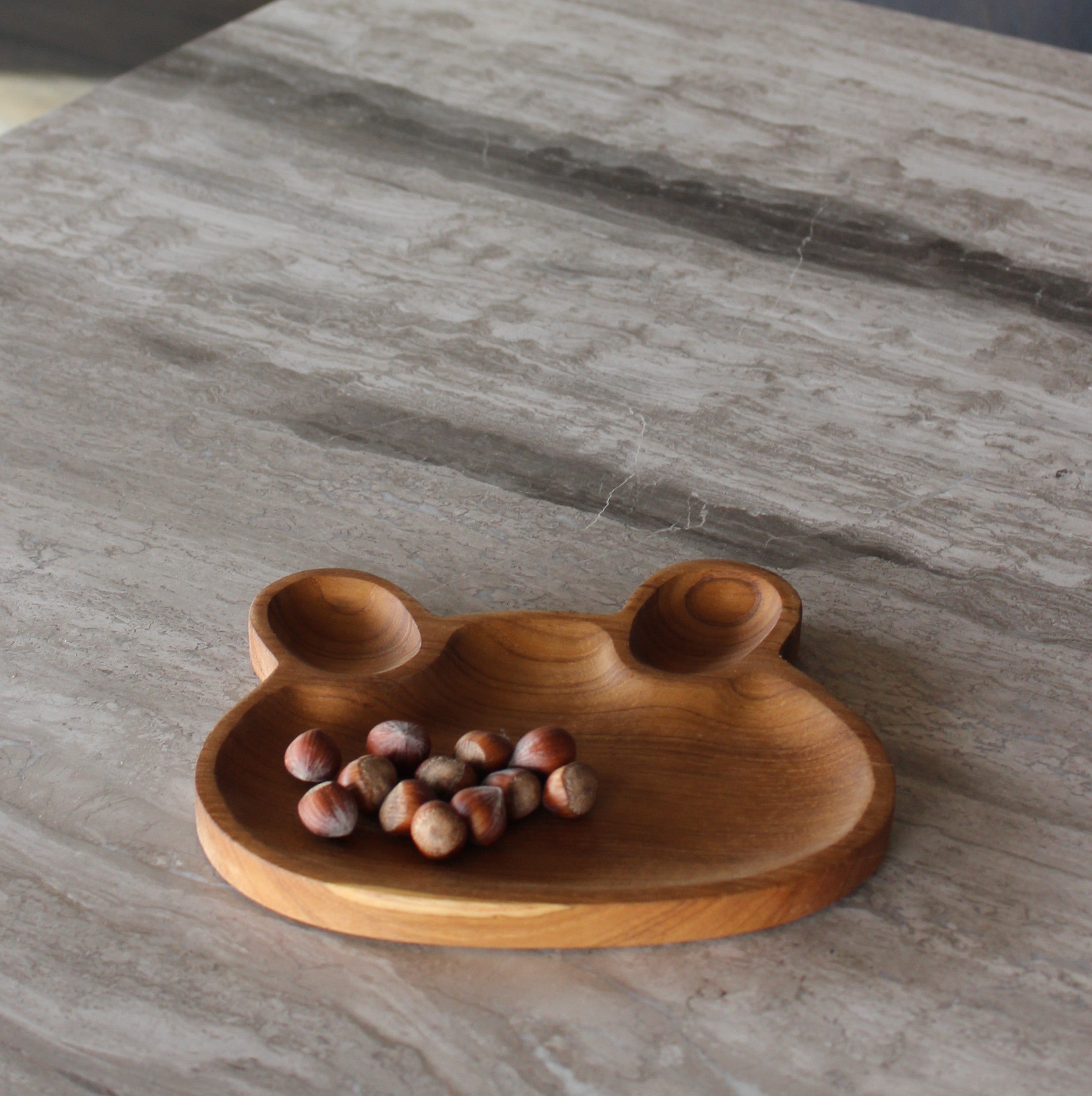 Bear Teak Plate