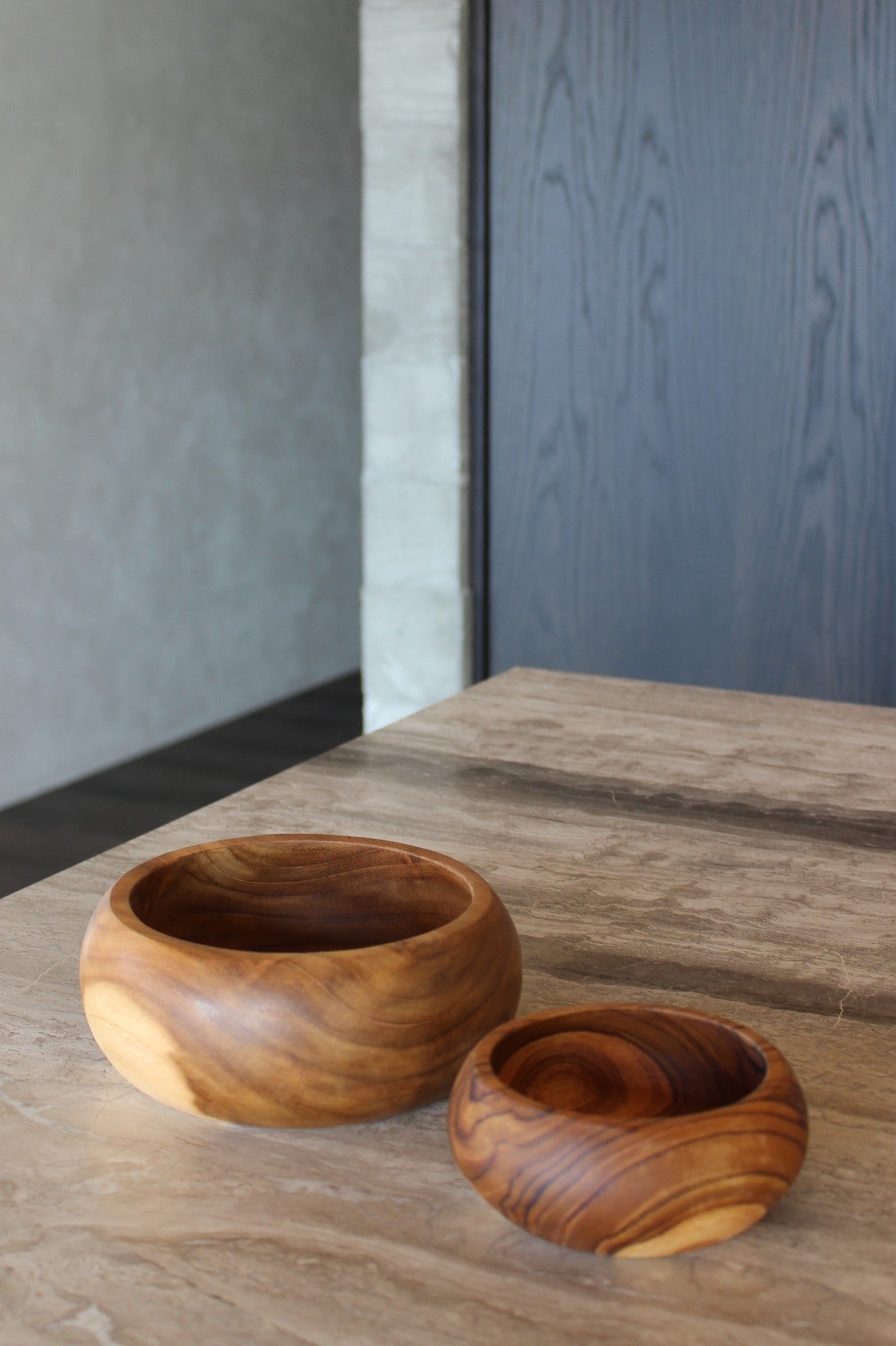 Handcrafted Teak Rounded Bowl - 2 sizes