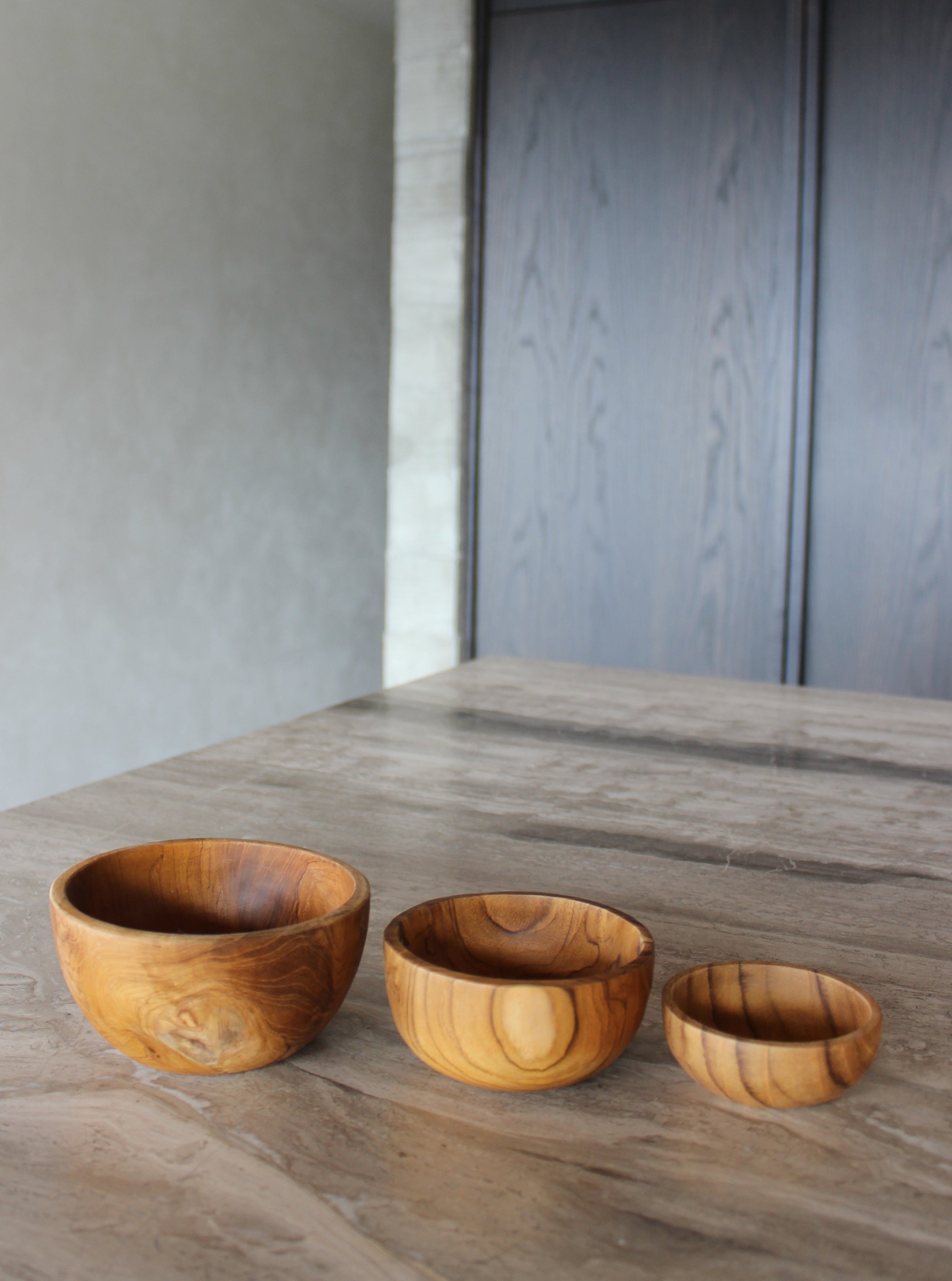 Handcrafted Teak Nesting Bowls
