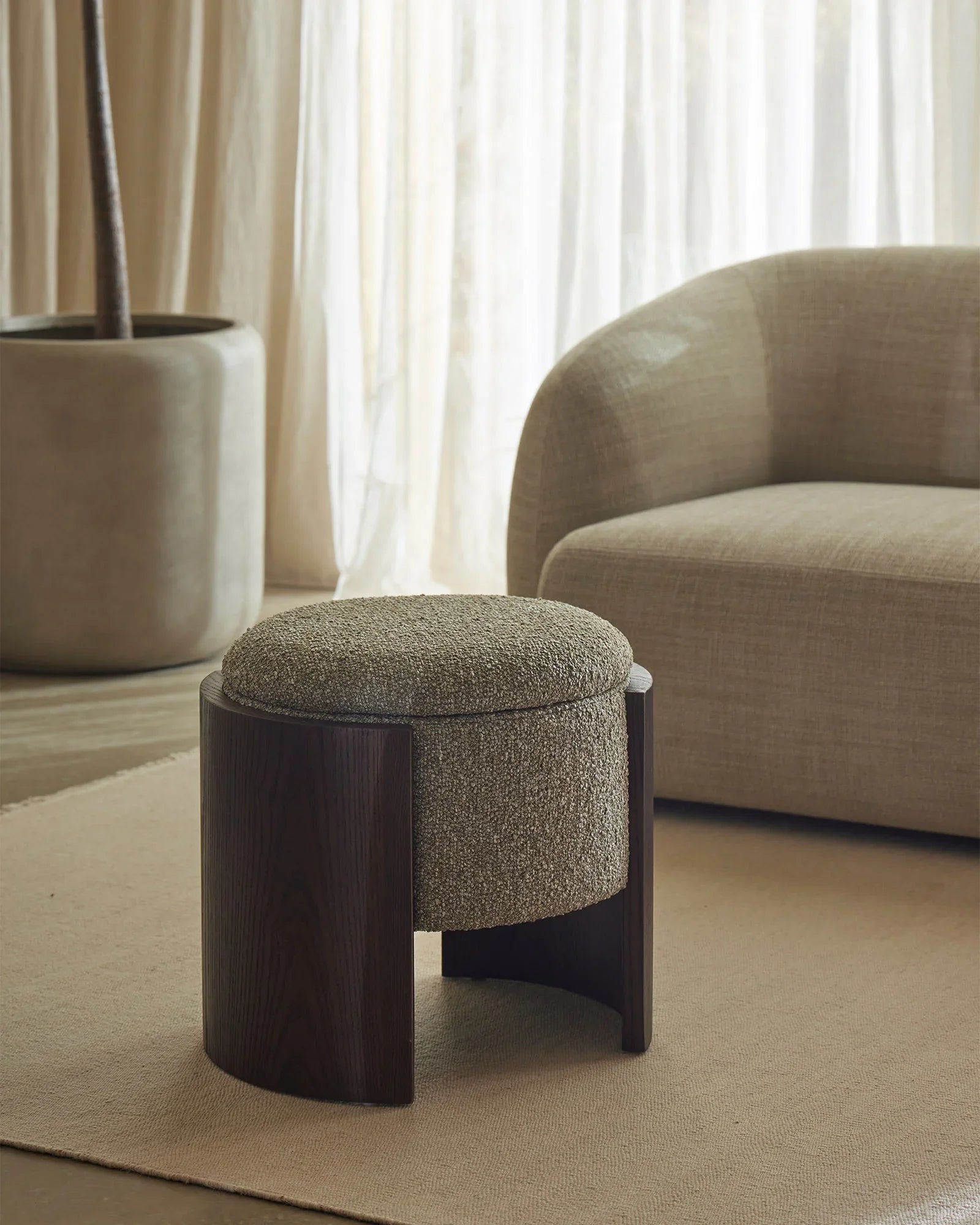 Norcia Ottoman in Moss