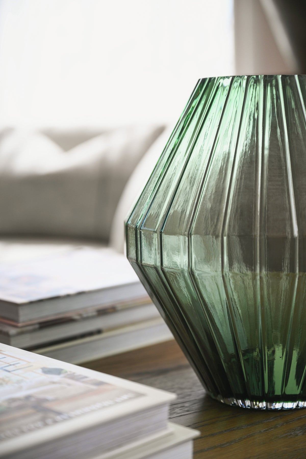 Zara Sage Glass Vase