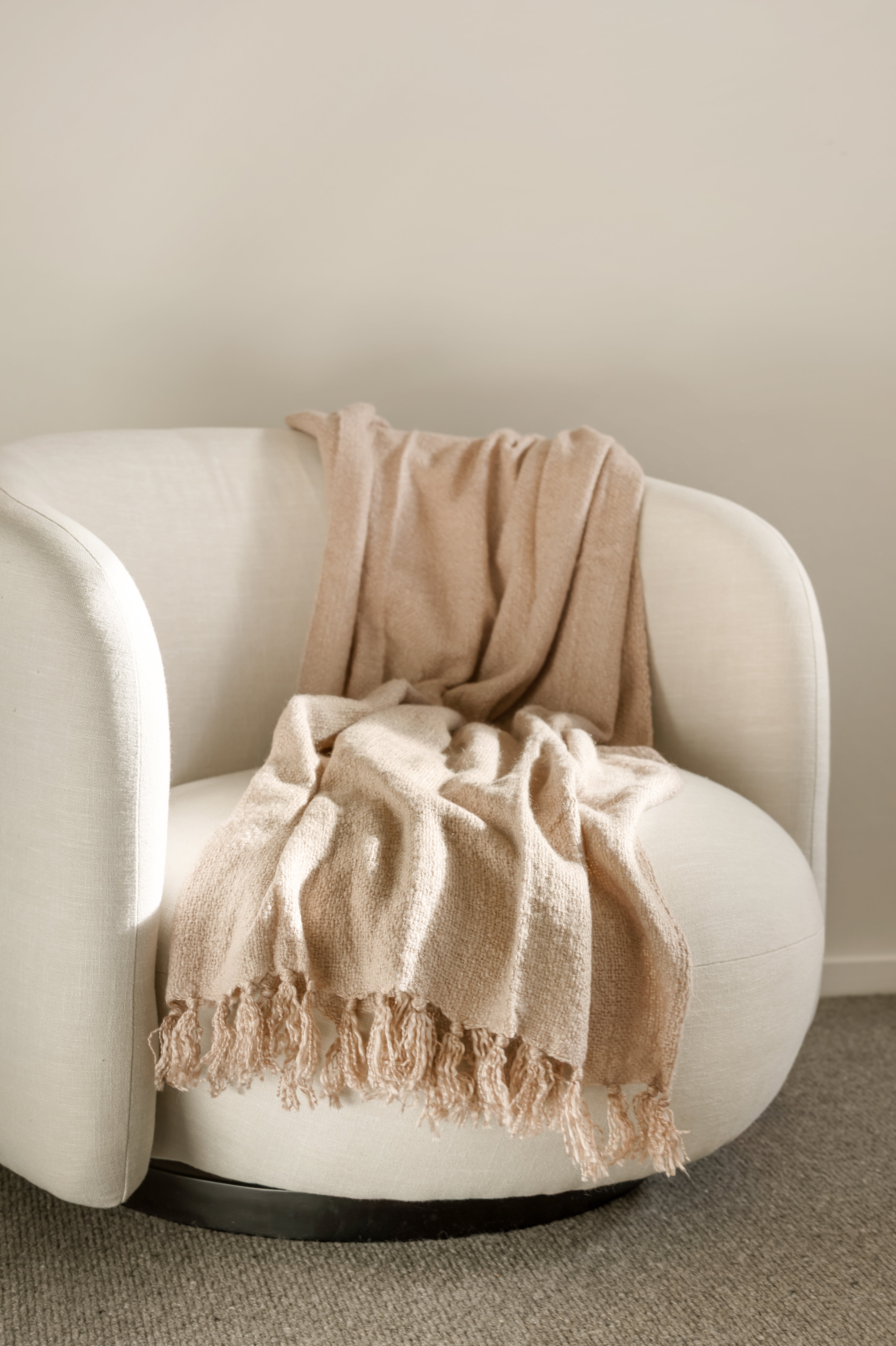 Seren Throw in Rose