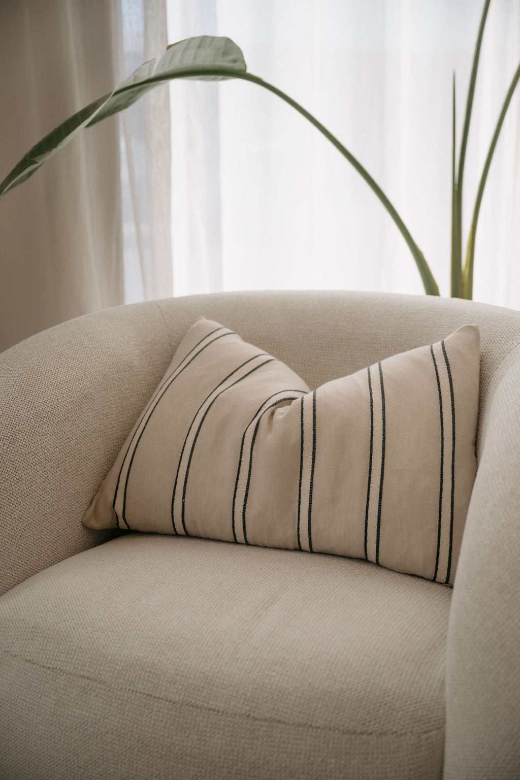 Vinnie Lumbar Cushion in Natural