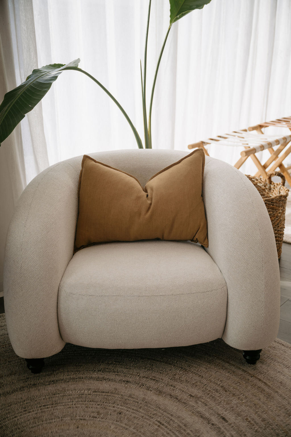 Arcadia Lumbar Cushion in Cumin