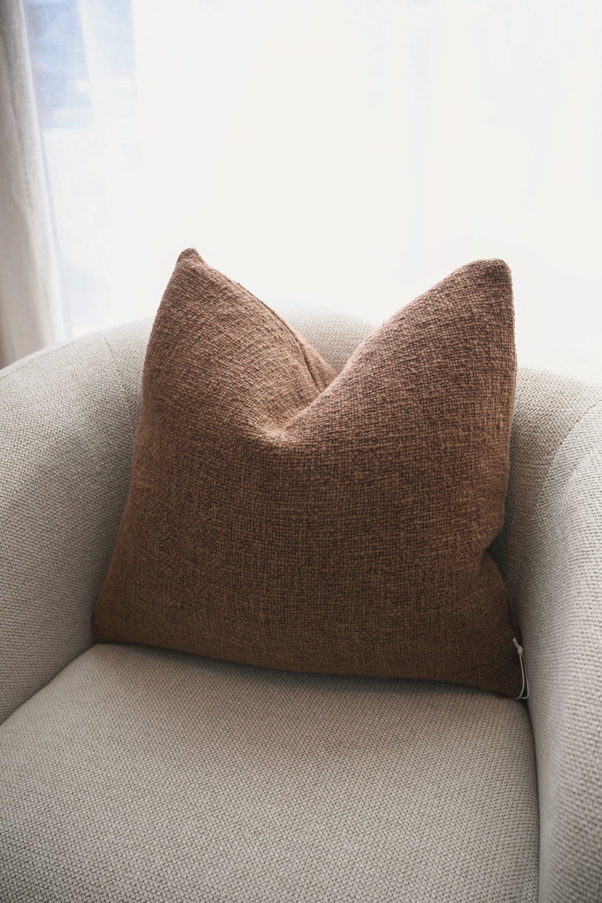 Cyprian Cocoa Cushion 50 x 50cm
