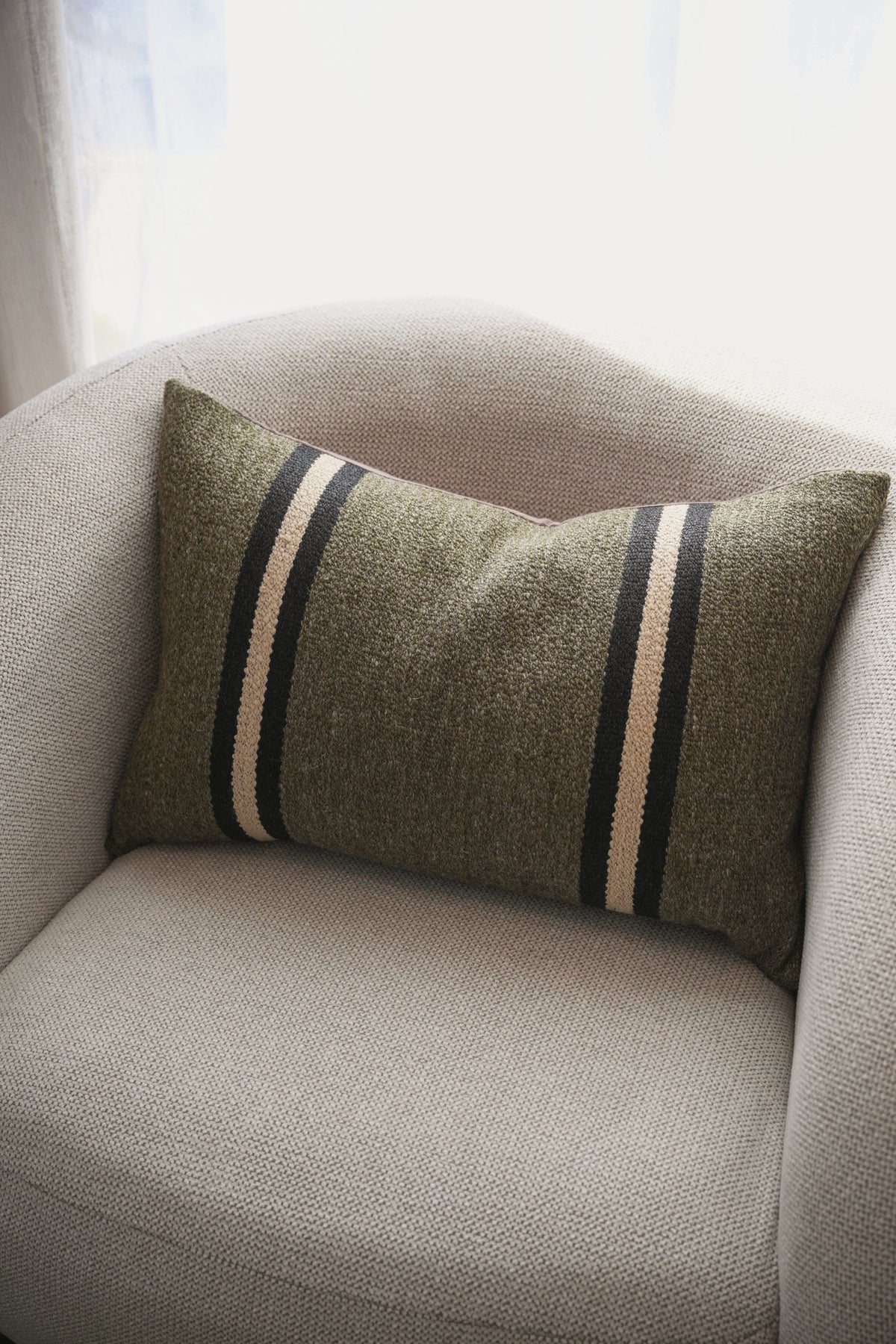 Mila Lumbar Cushion in Forest