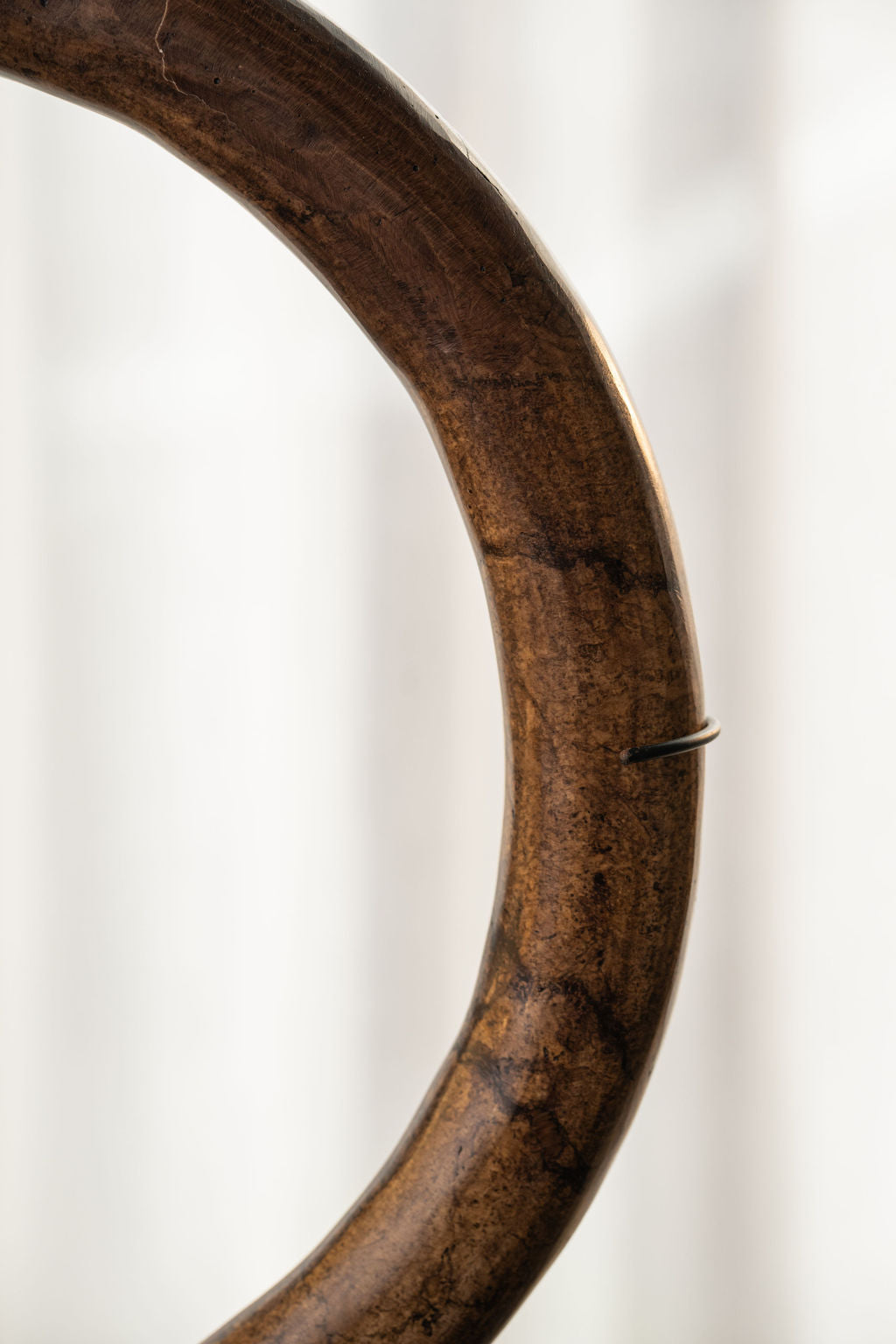 Deep Brown Marble Eternity Bracelet On Stand - 3 Sizes