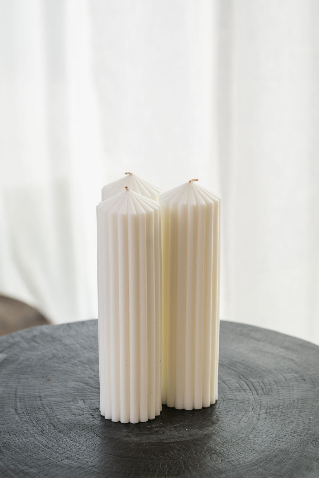 Grooved Pillar Candle