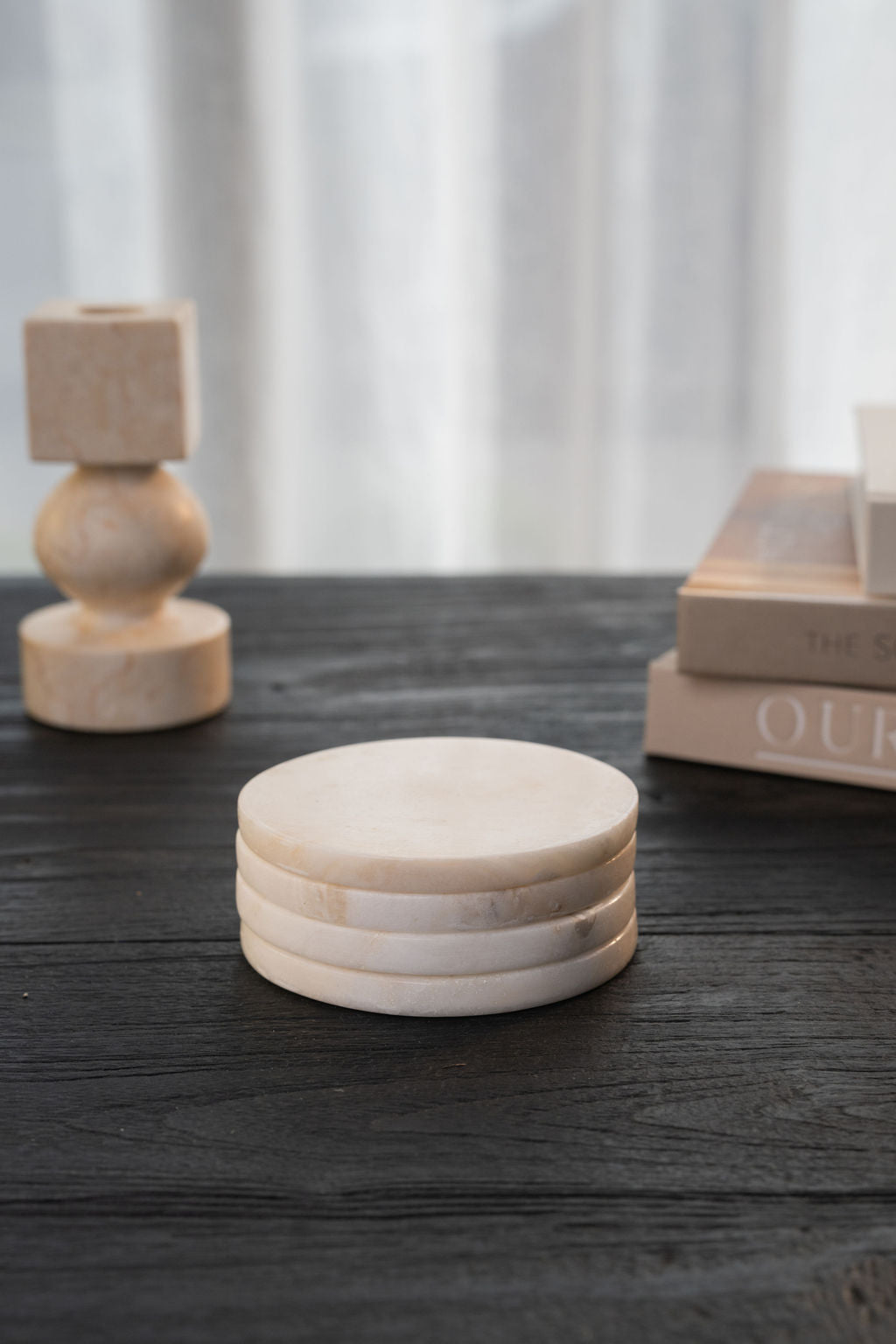 White Onyx Coasters