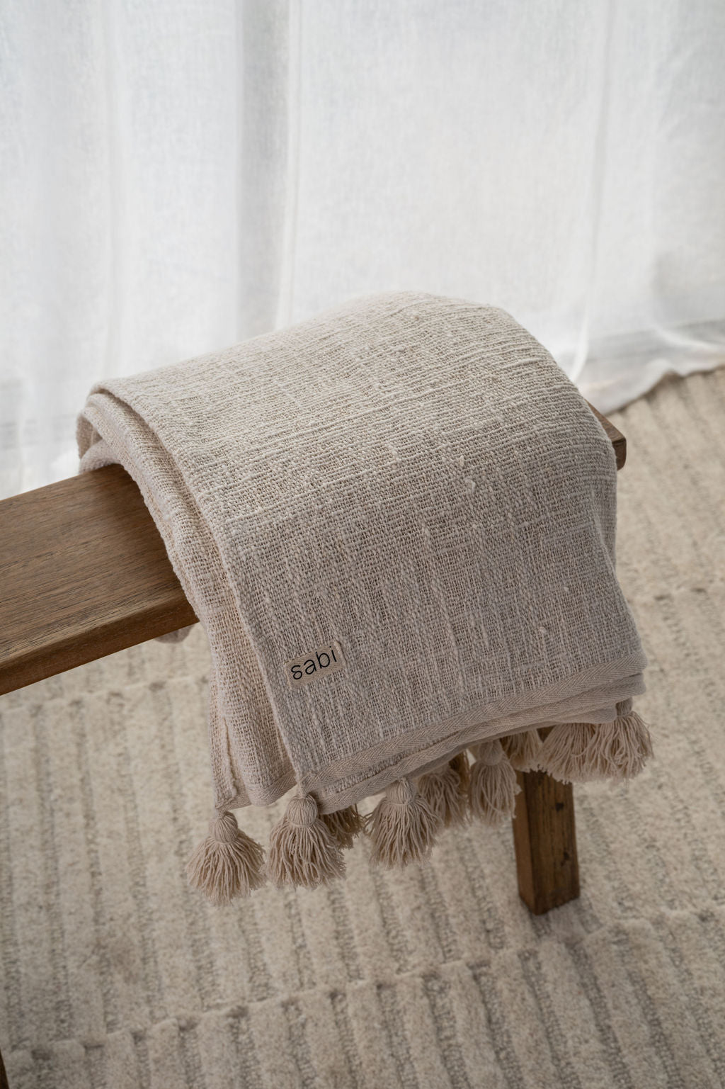 Wren Natural Cotton Throw
