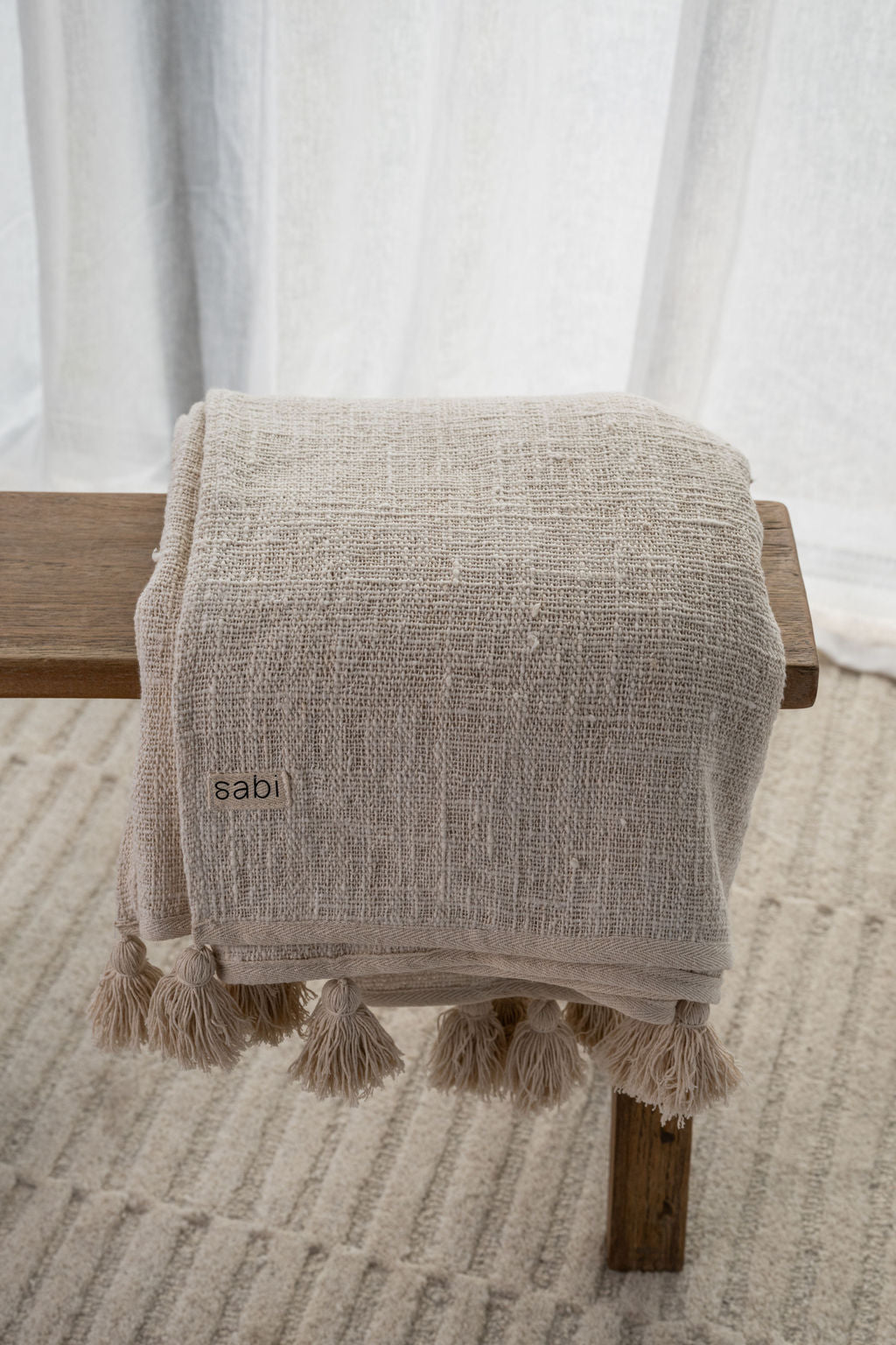 Wren Natural Cotton Throw