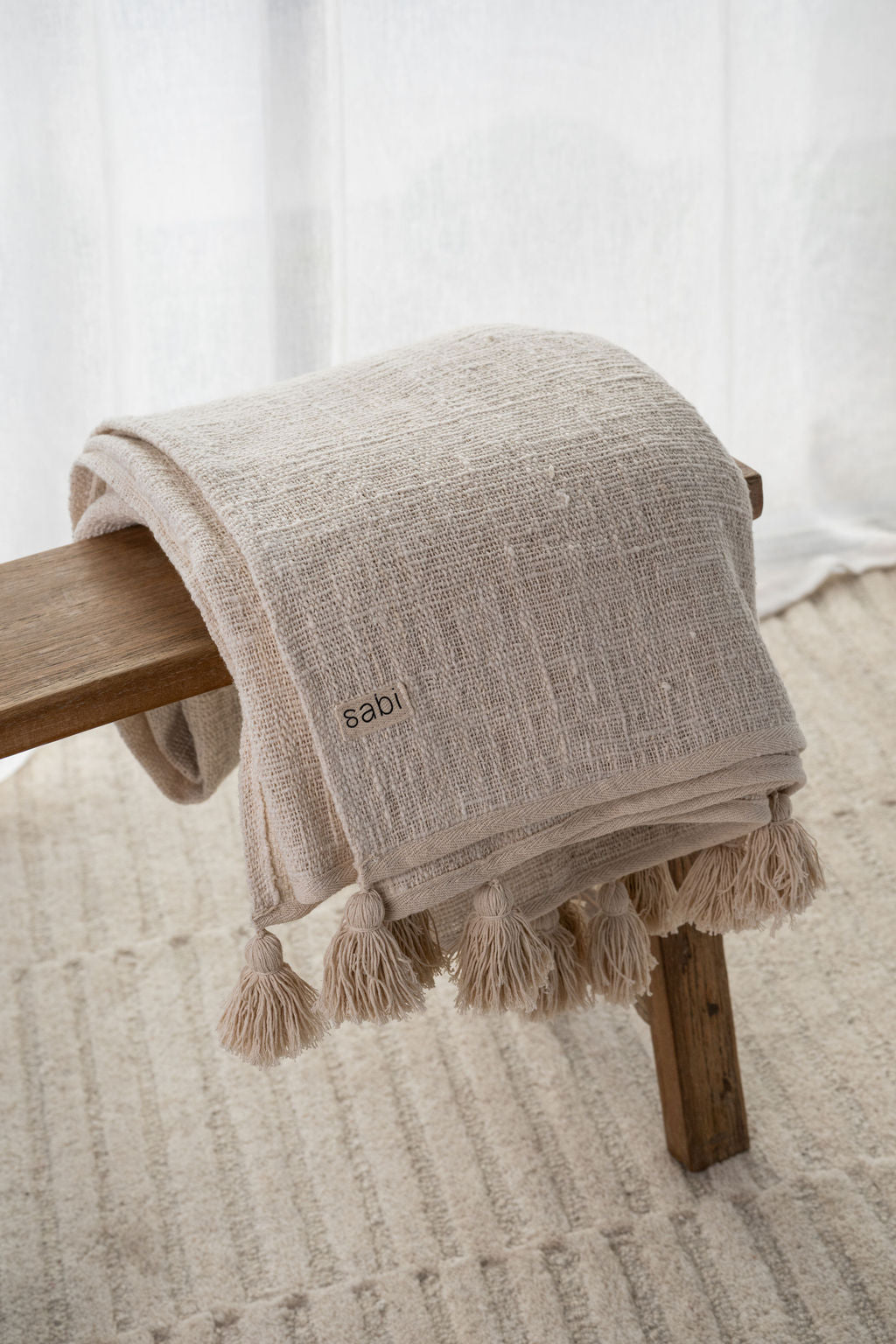 Wren Natural Cotton Throw