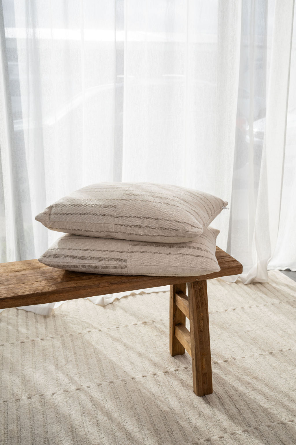 Duke Cushion in Ecru